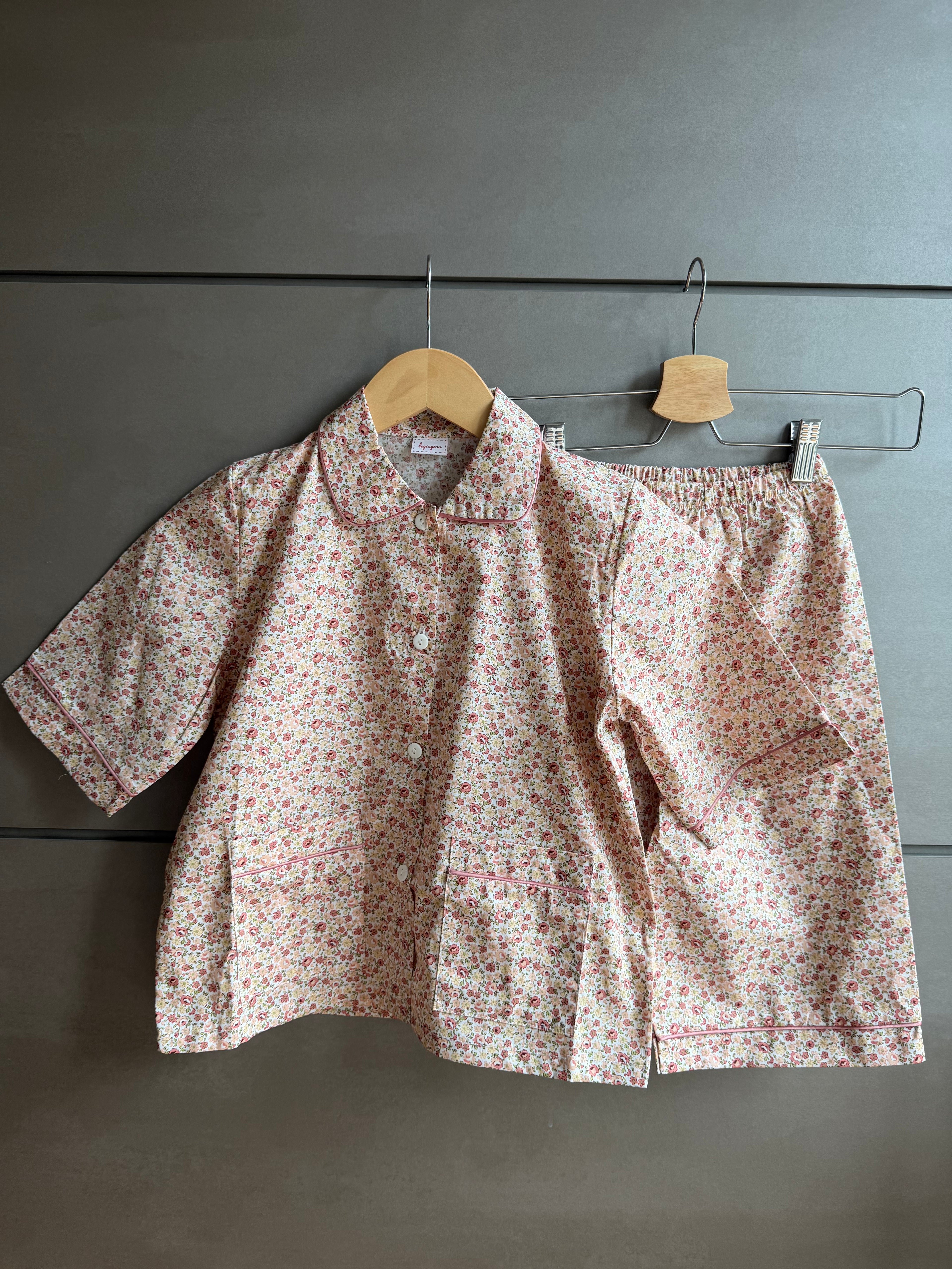 Pigiama Due pezzi: Dalla 8 alla 12 anni FIORI ROSA E BEIGE
