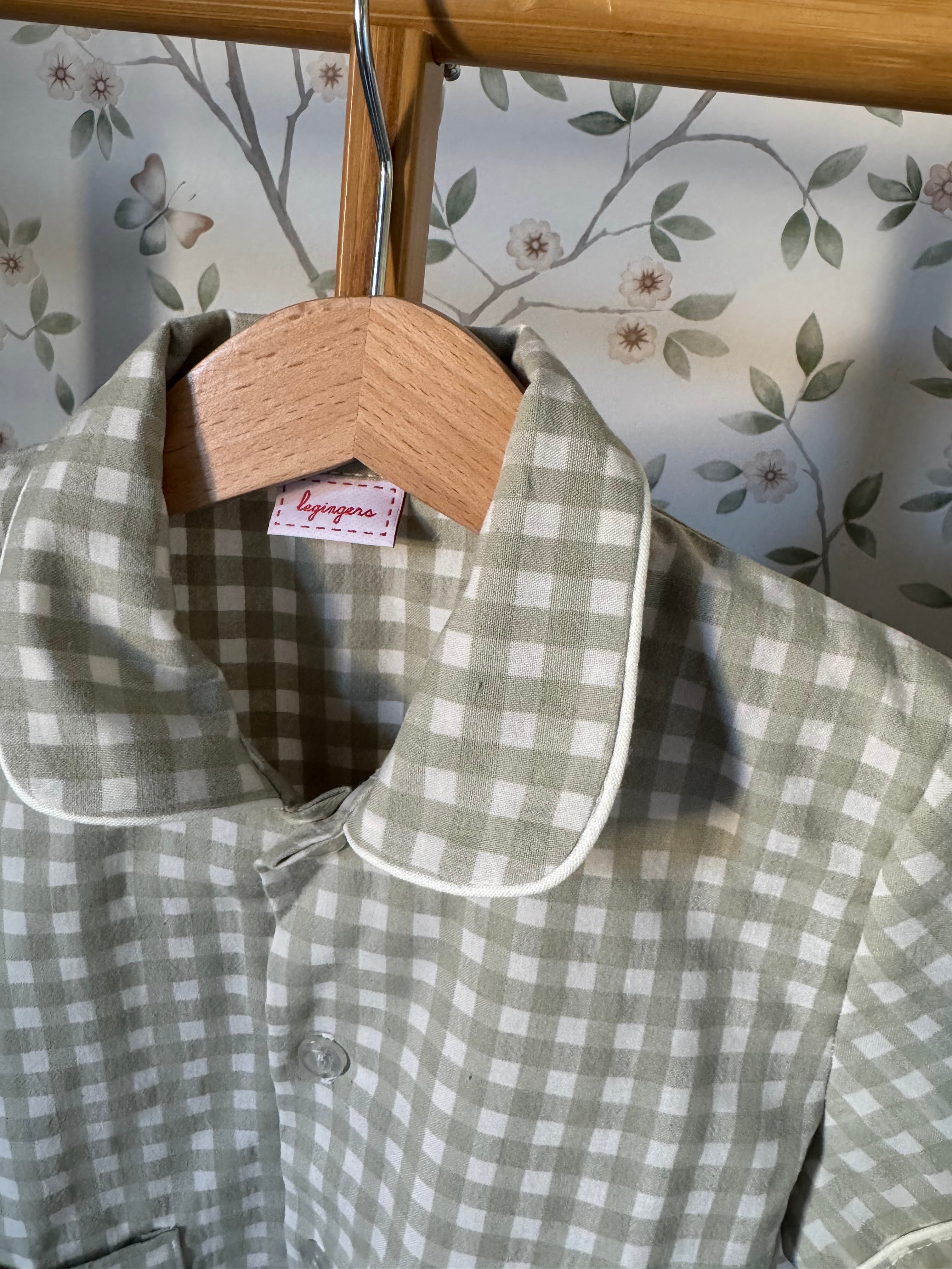 Pigiama Due pezzi: Dalla 2 alla 6 anni VICHY SALVIA