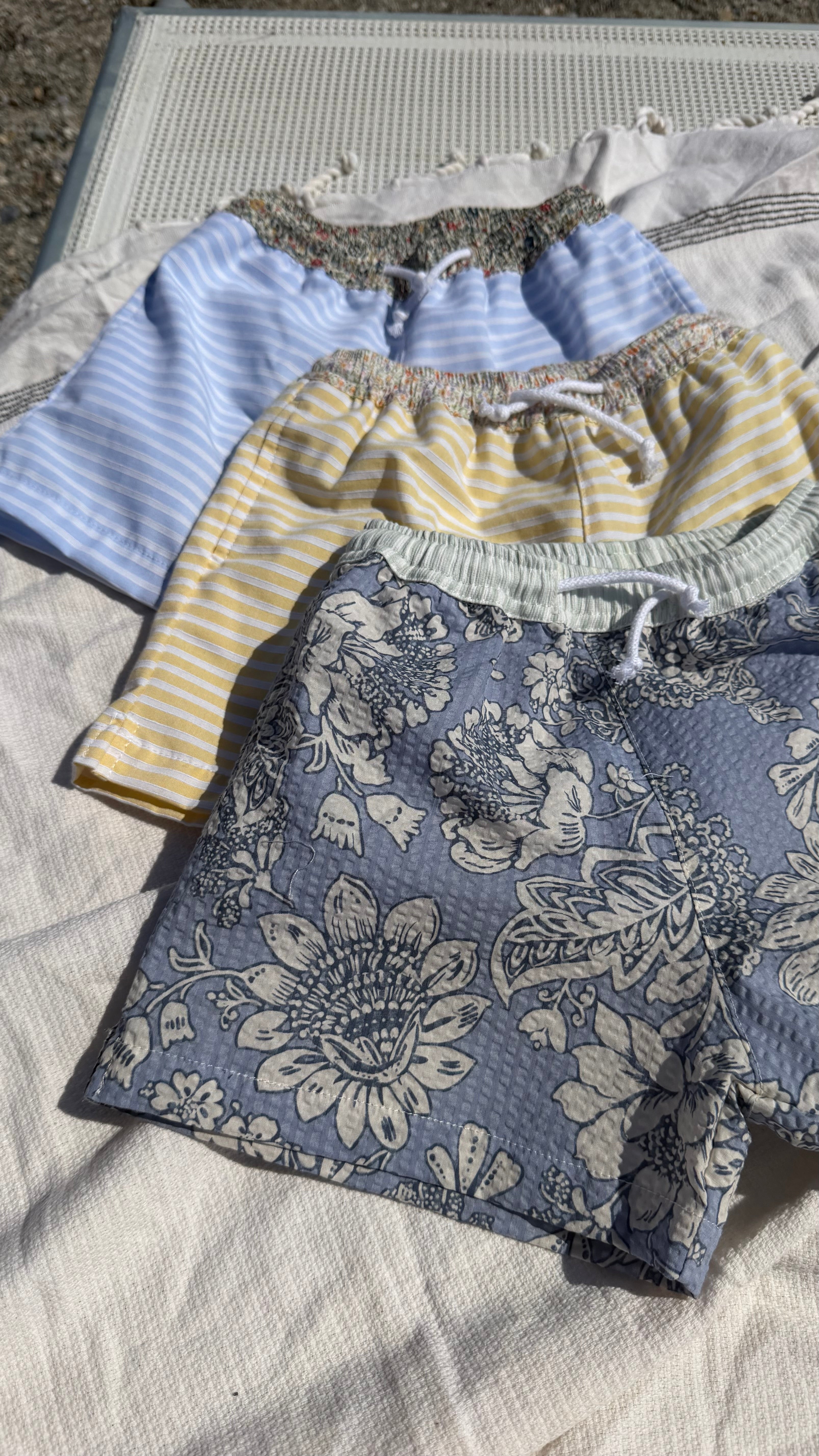 Boxer righe azzurre