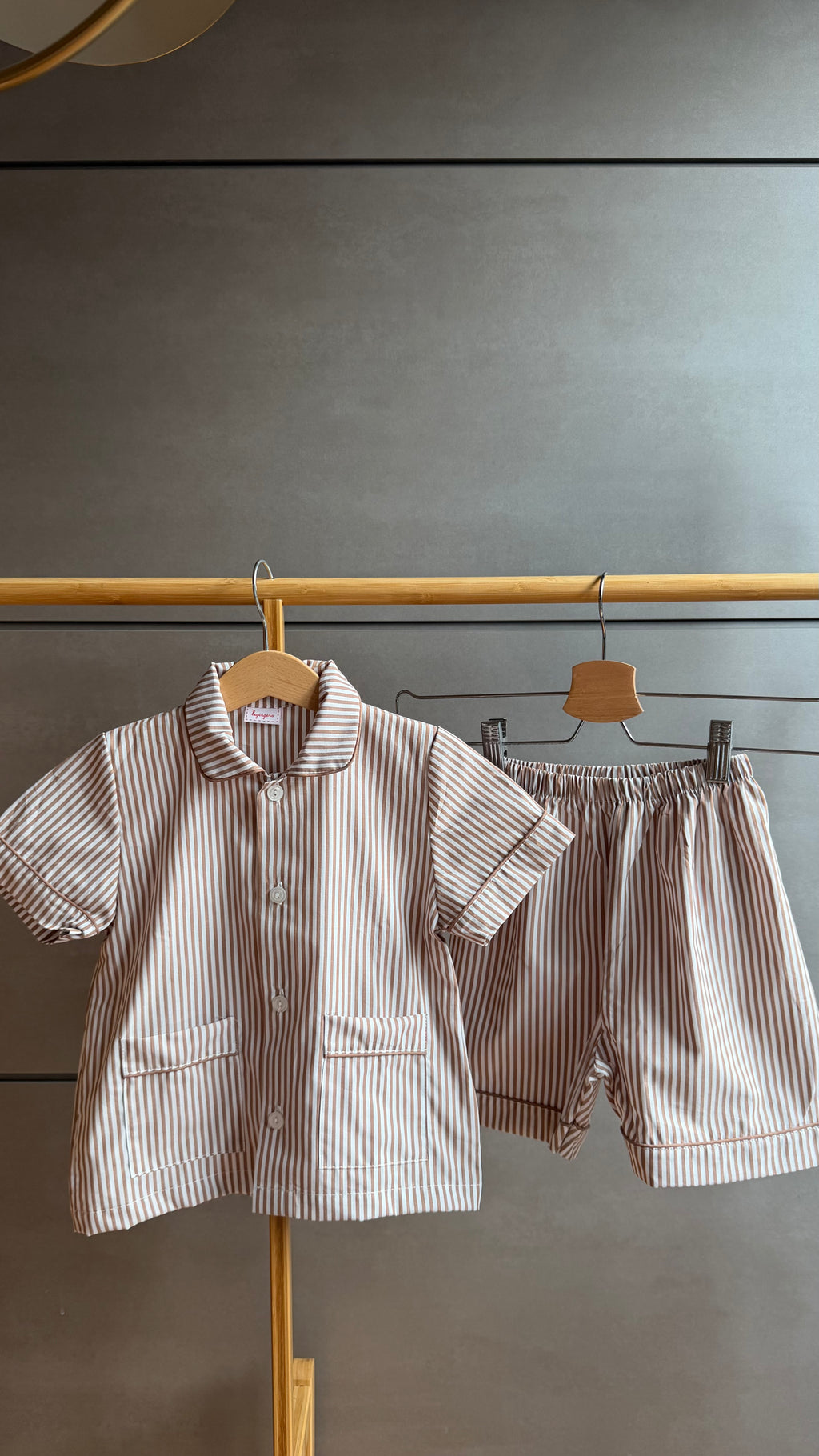 Pigiama Due pezzi: Dalla 8 alla 12 anni RIGHE MARRONI