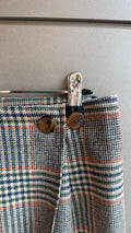 Mini Gonna - Check arancio e marrone