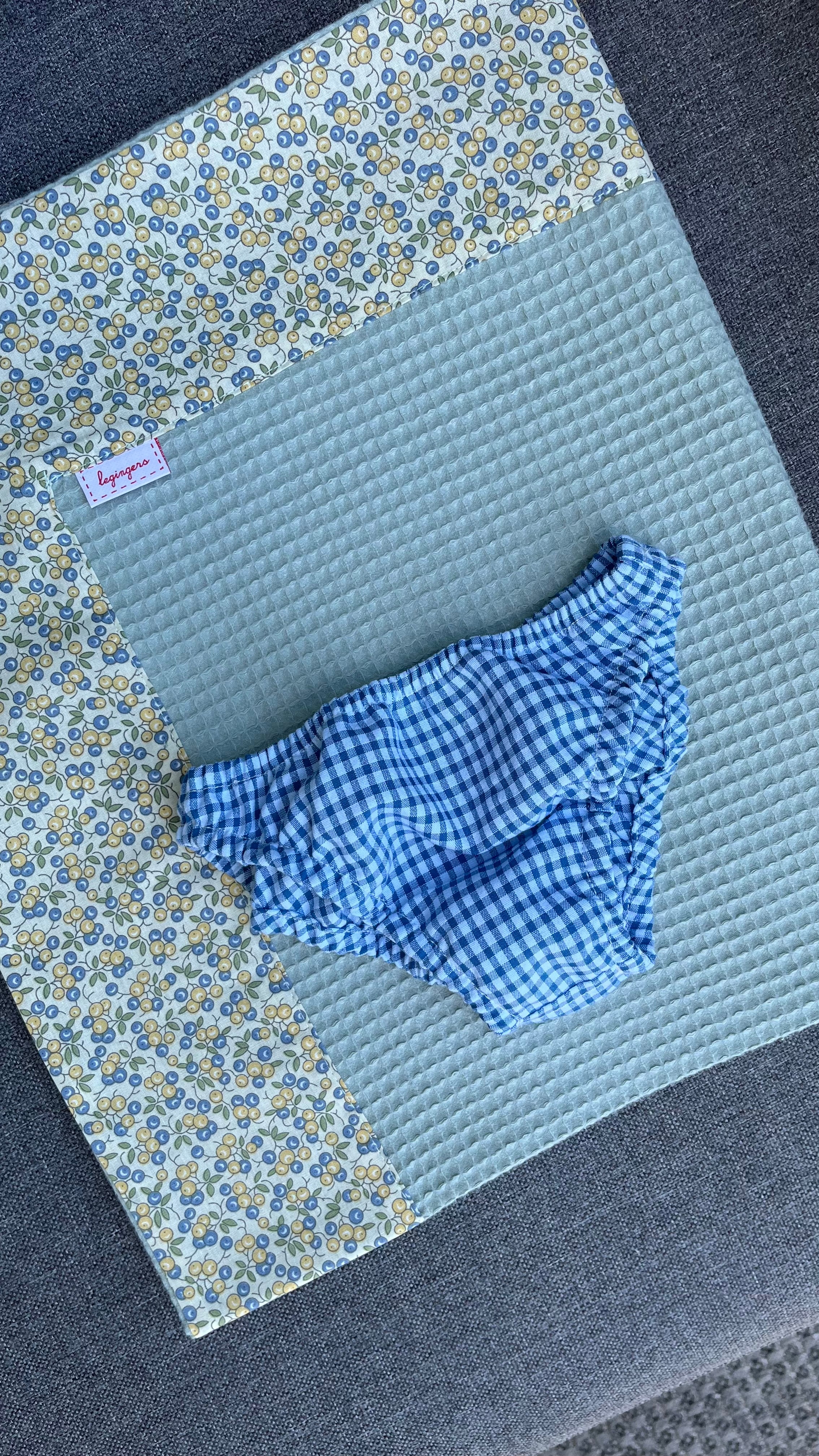 Slip vichy blu