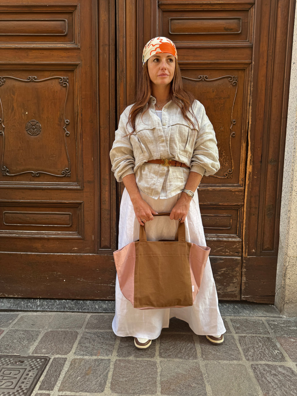 Tote bag trapezio