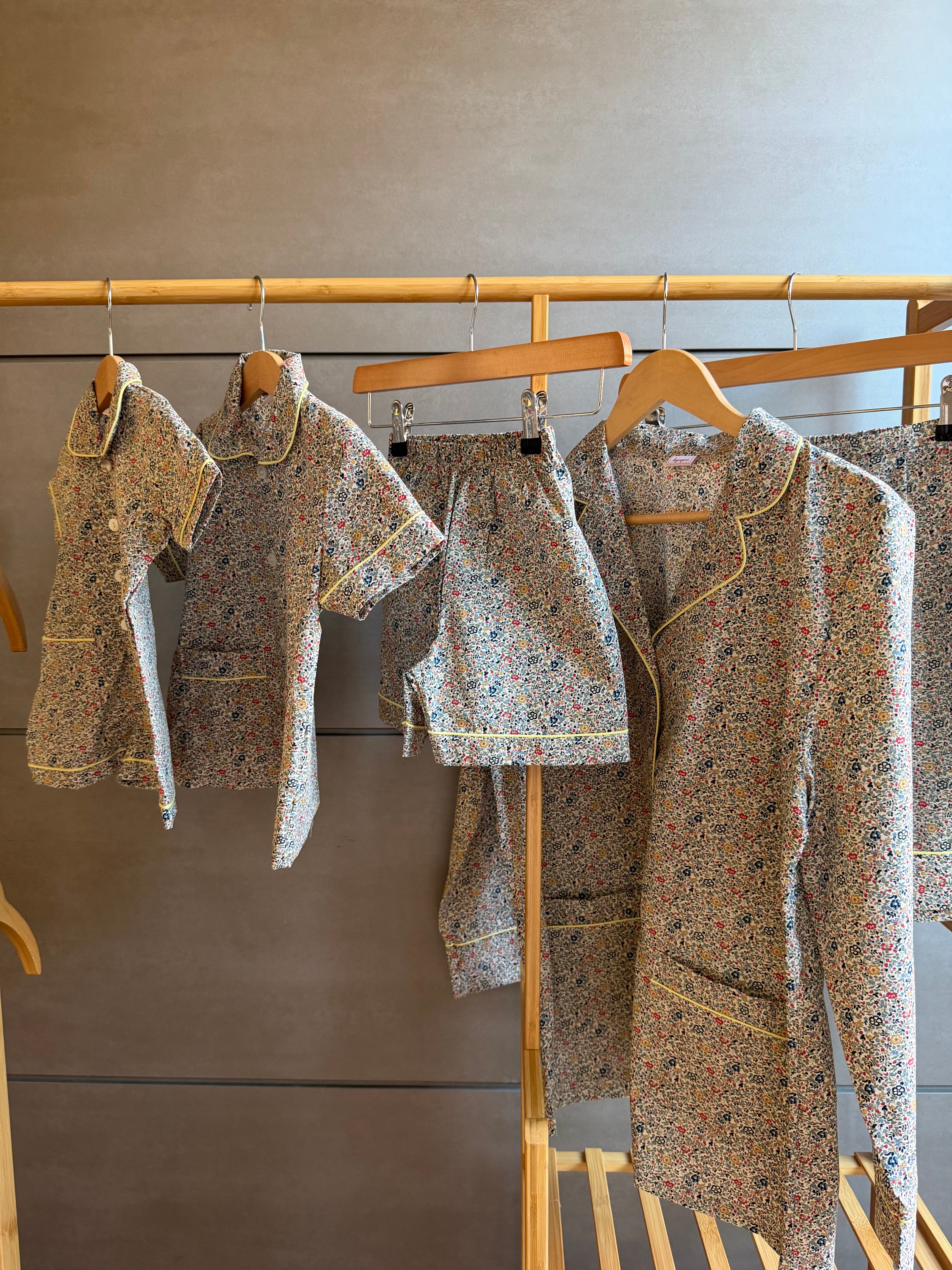 Pantalone pigiama FIORELLINI GIALLI E BLU