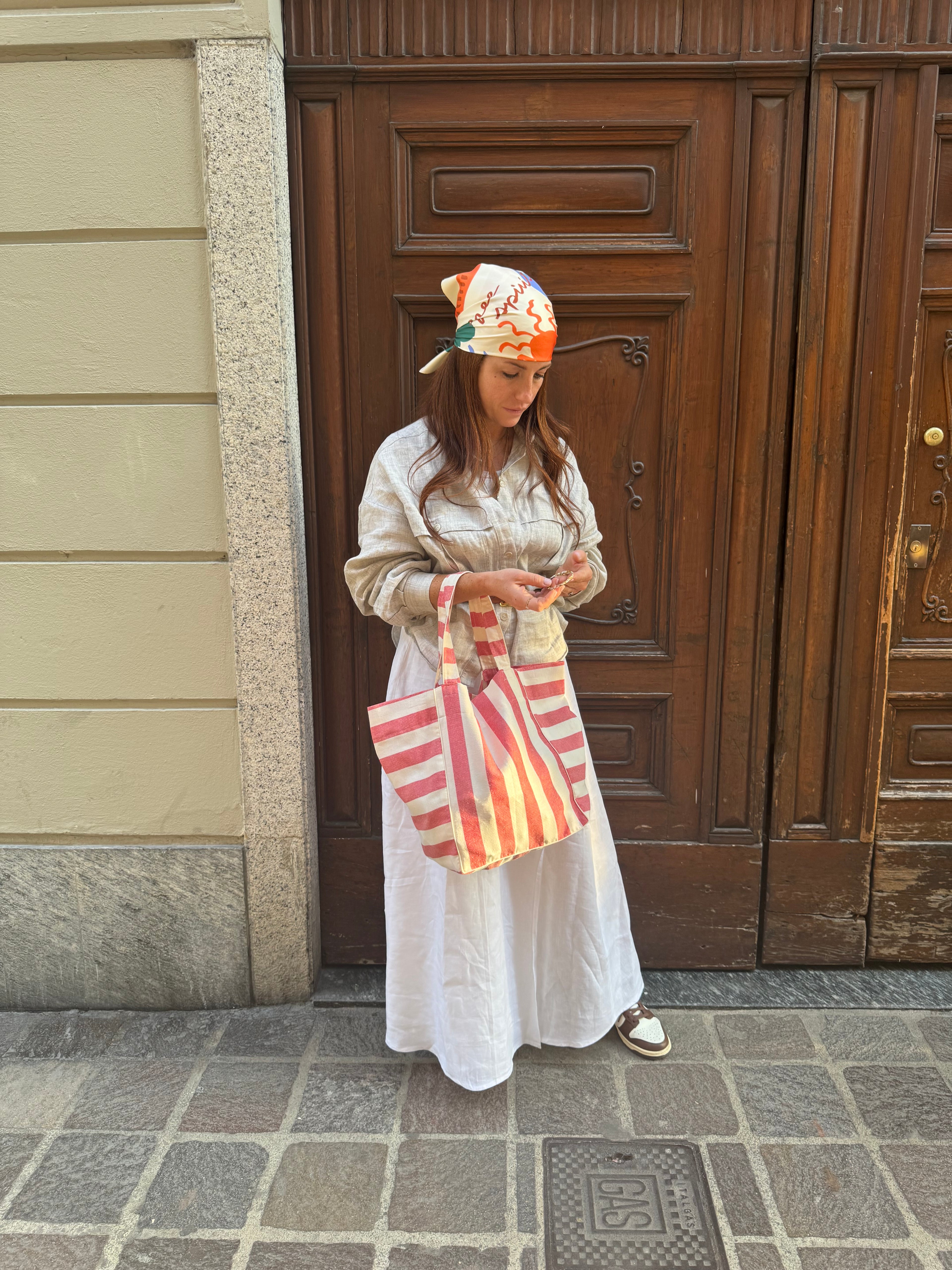Tote bag trapezio