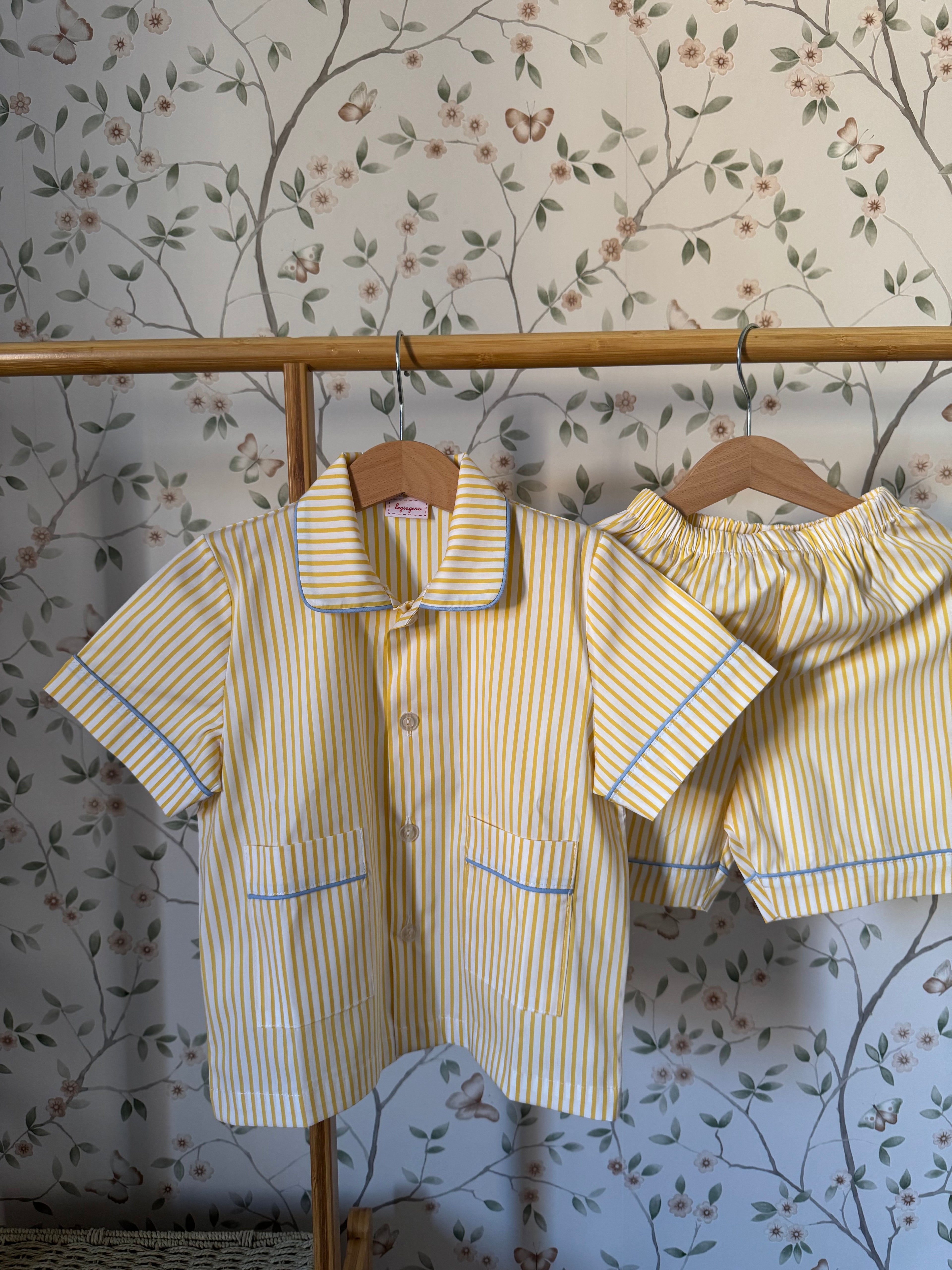 Pigiama Due pezzi: Dalla 2 alla 6 anni RIGHE GIALLE