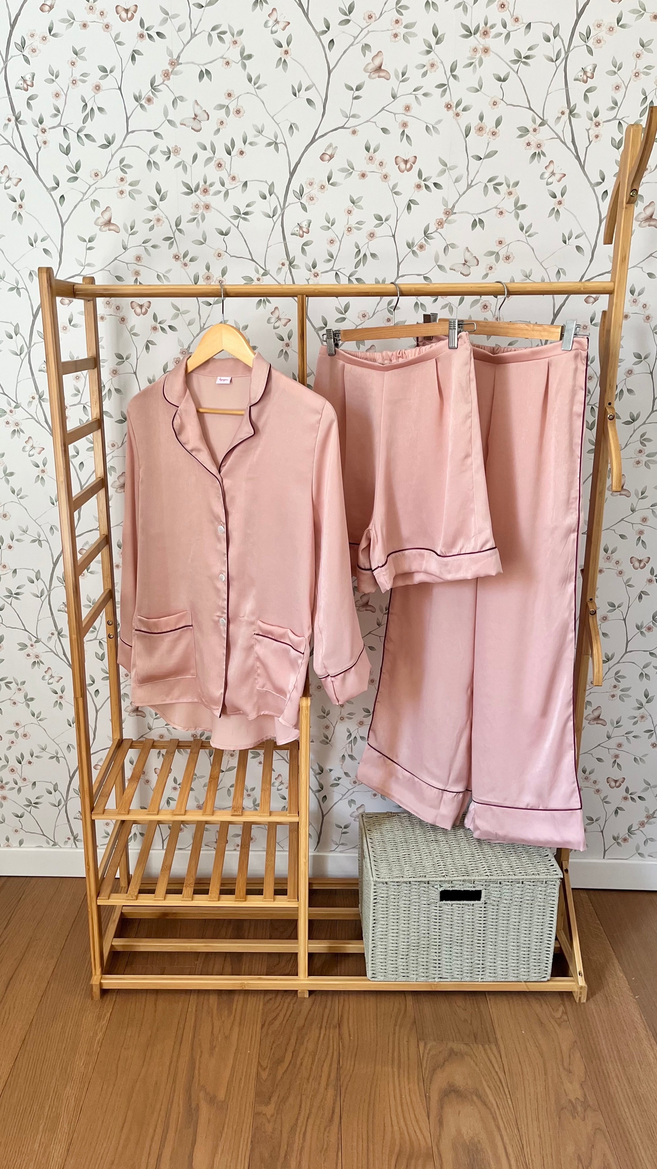 Pigiama donna corto ROSA SATIN