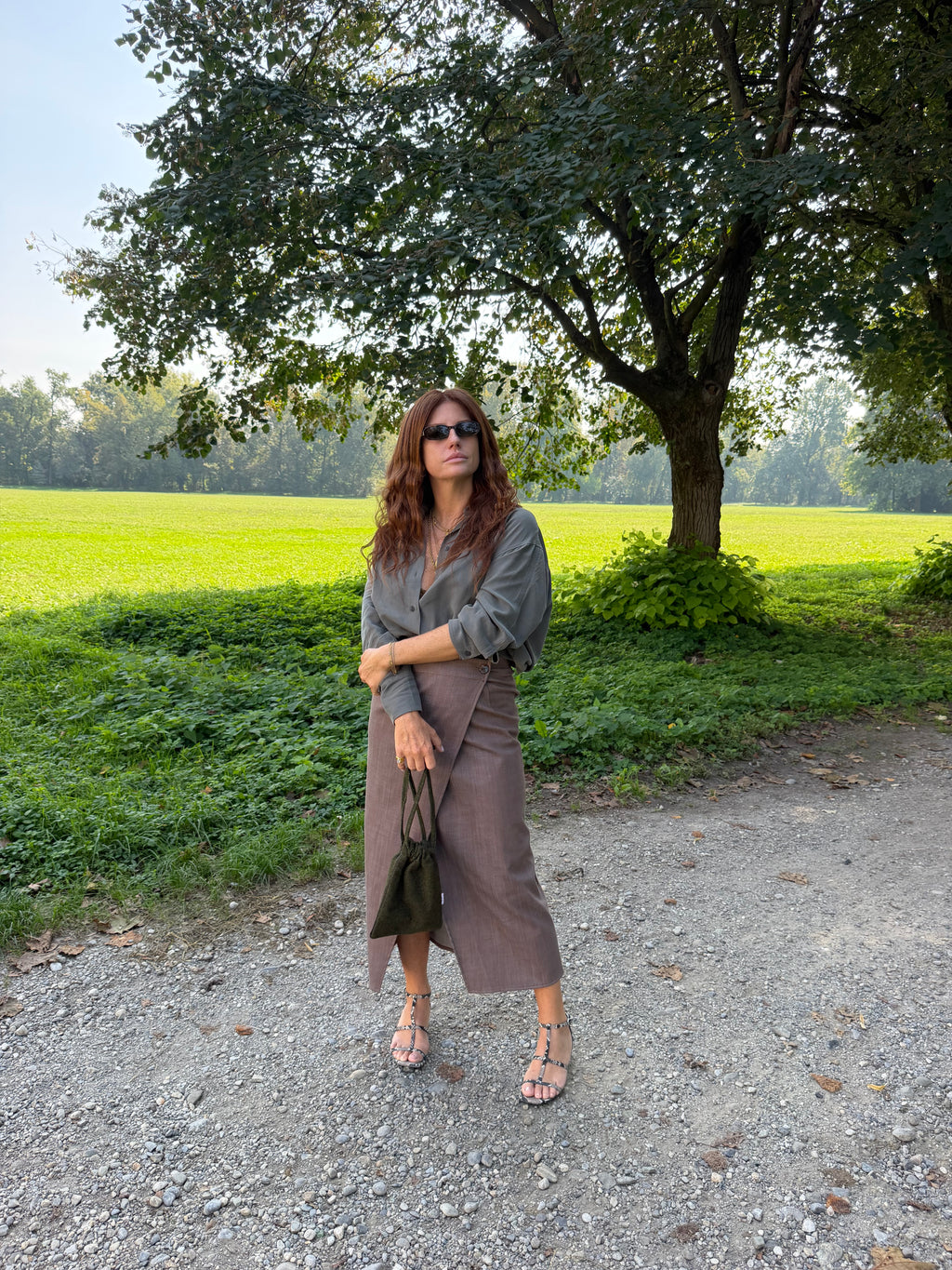 Gonna Portafoglio - Jeans marrone