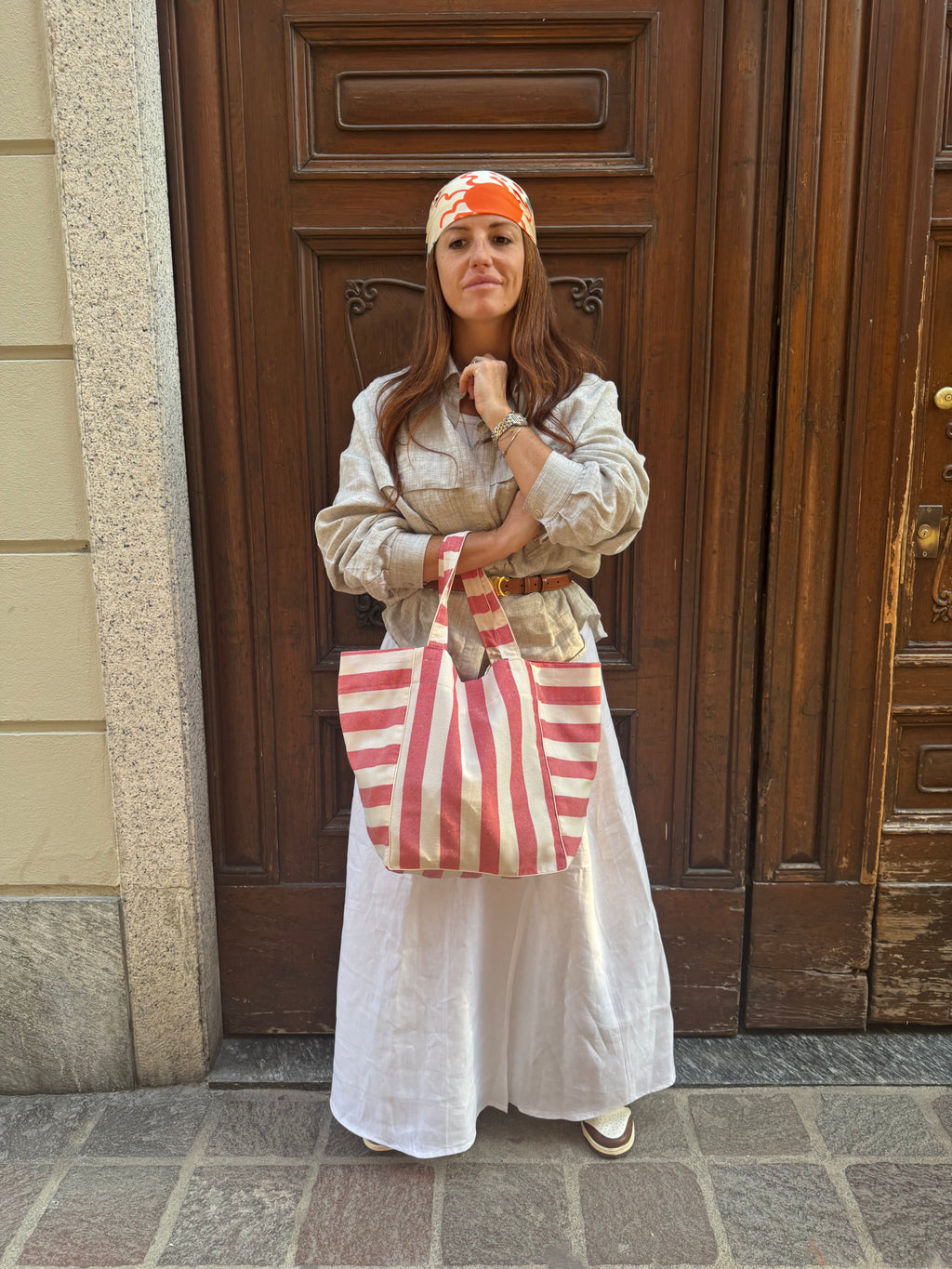 Tote bag trapezio