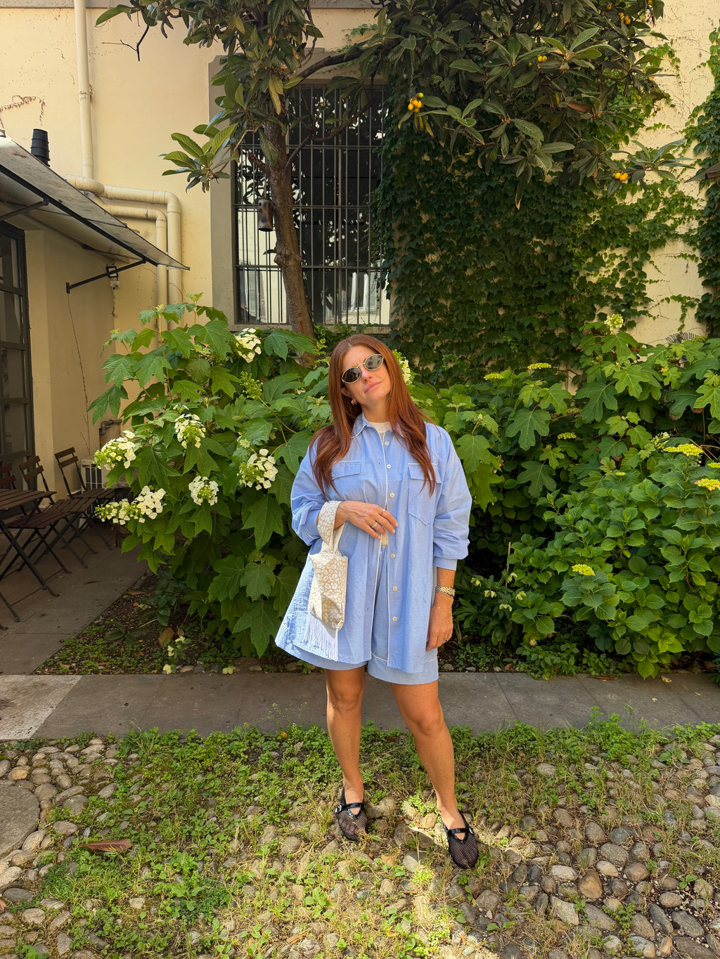 Daily Pajama corto azzurro