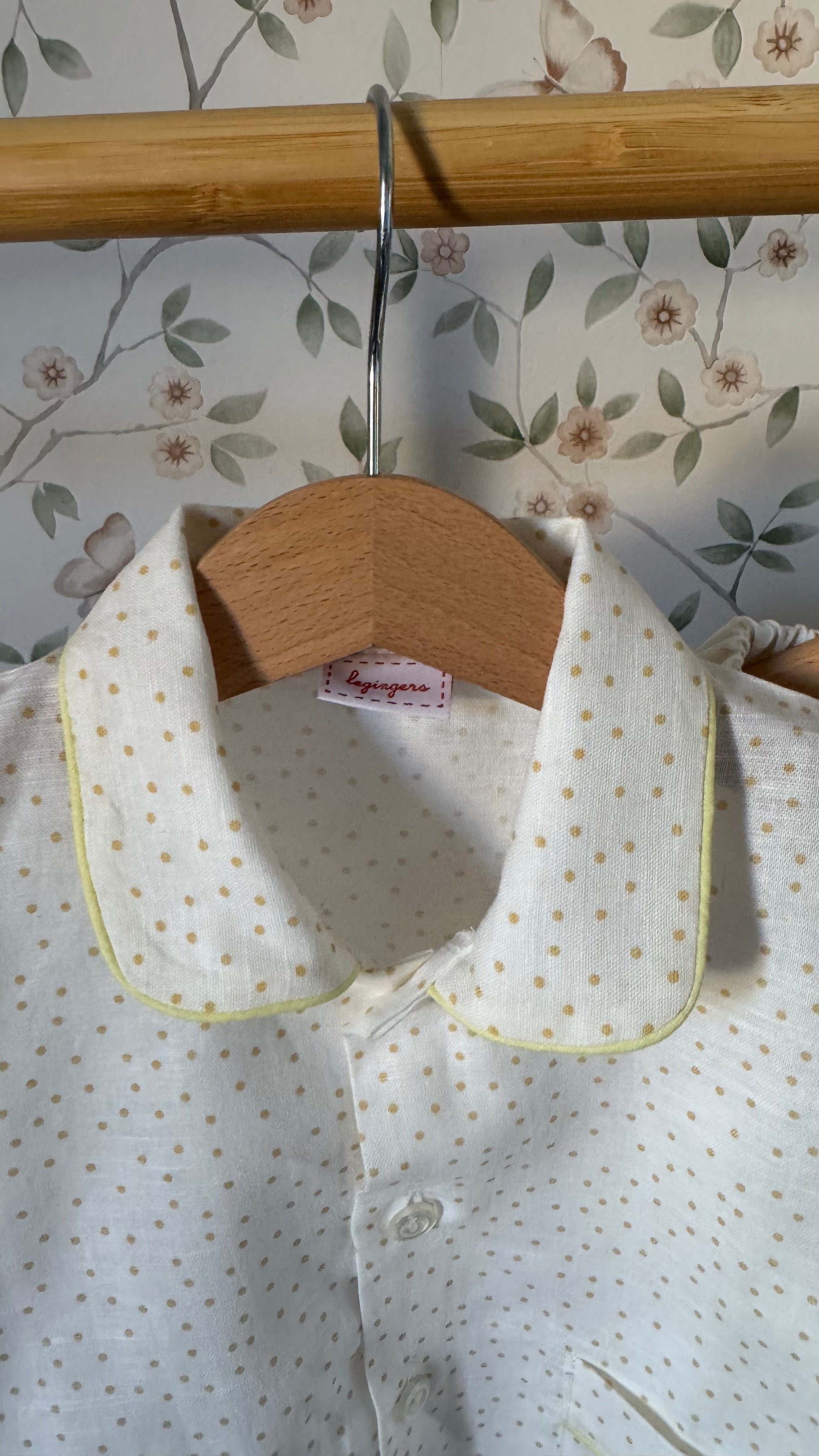 Pigiama Due pezzi: Dalla 2 alla 6 anni POIS GIALLI