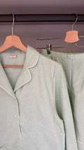 Pigiama donna COTOLINO MENTA Lungo + Corto