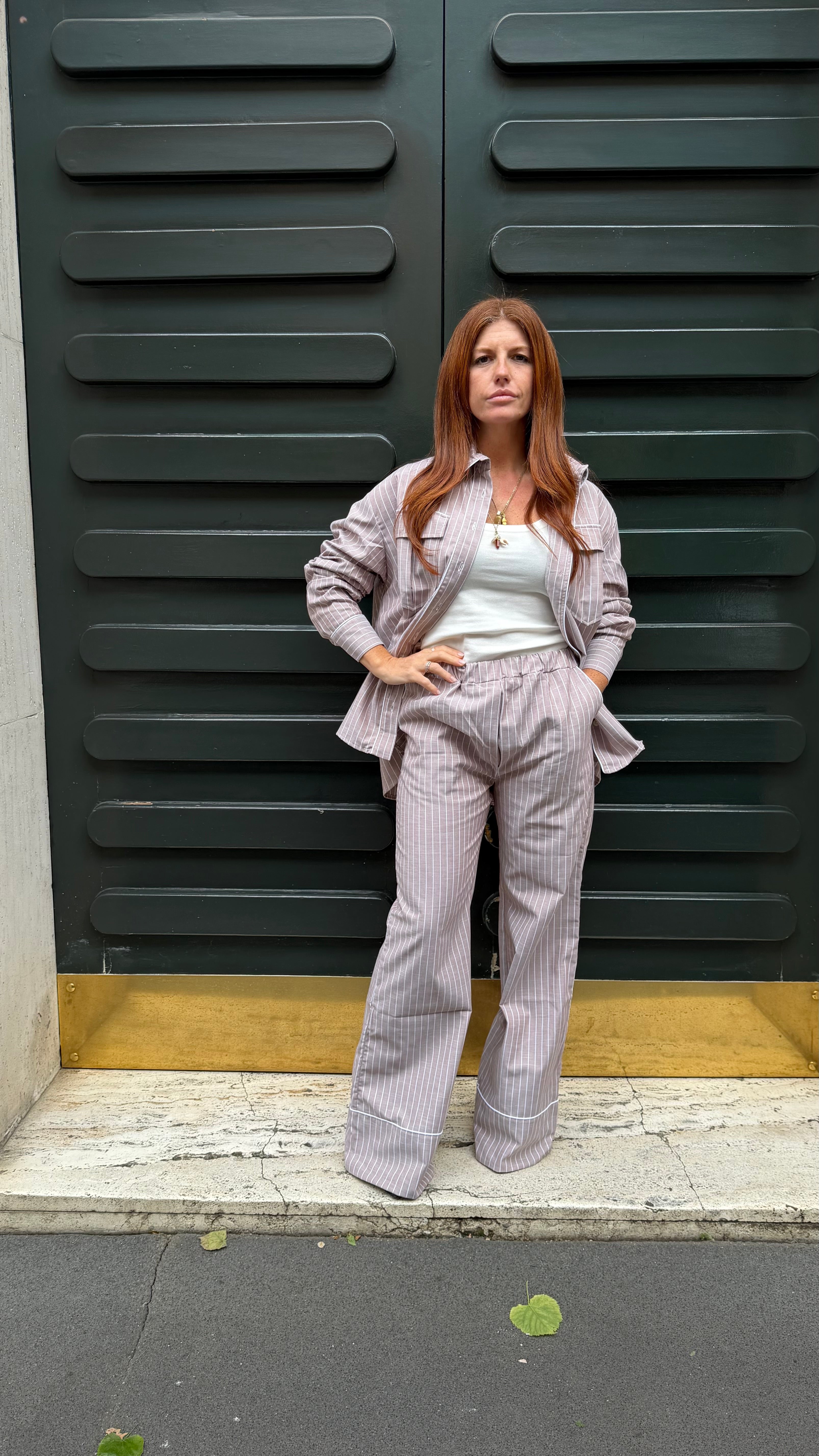 Daily Pajama righe marroni
