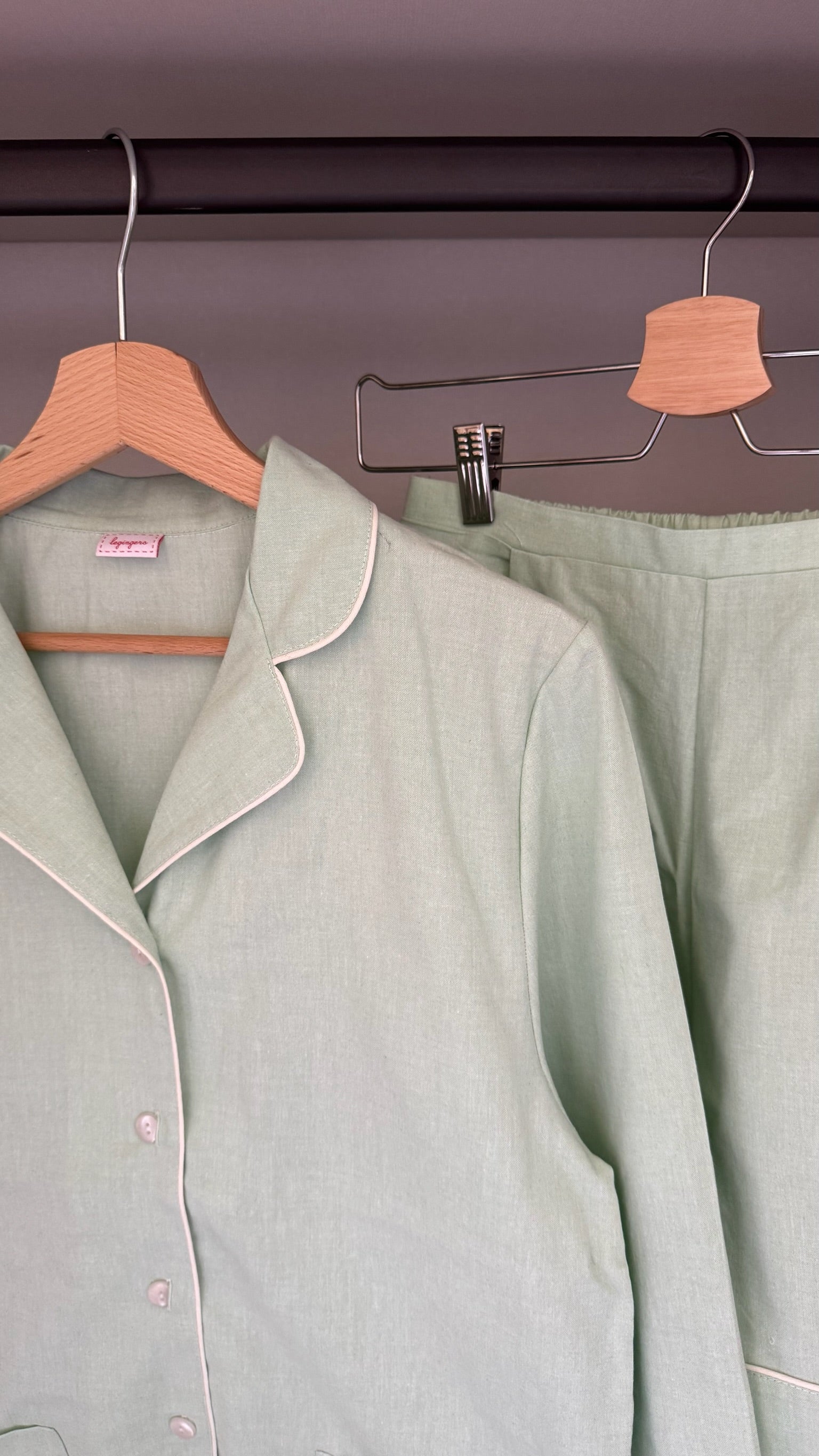 Pantalone pigiama COTOLINO MENTA