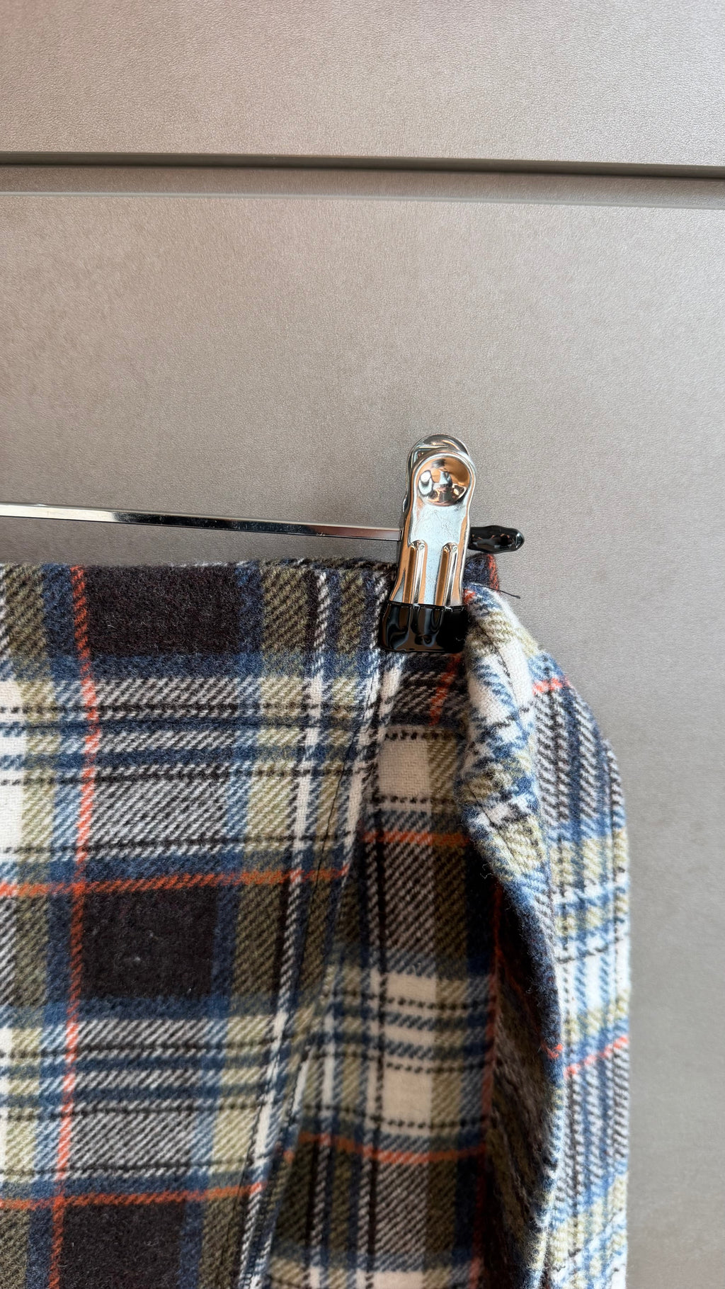Mini Gonna - Check marrone e bianco