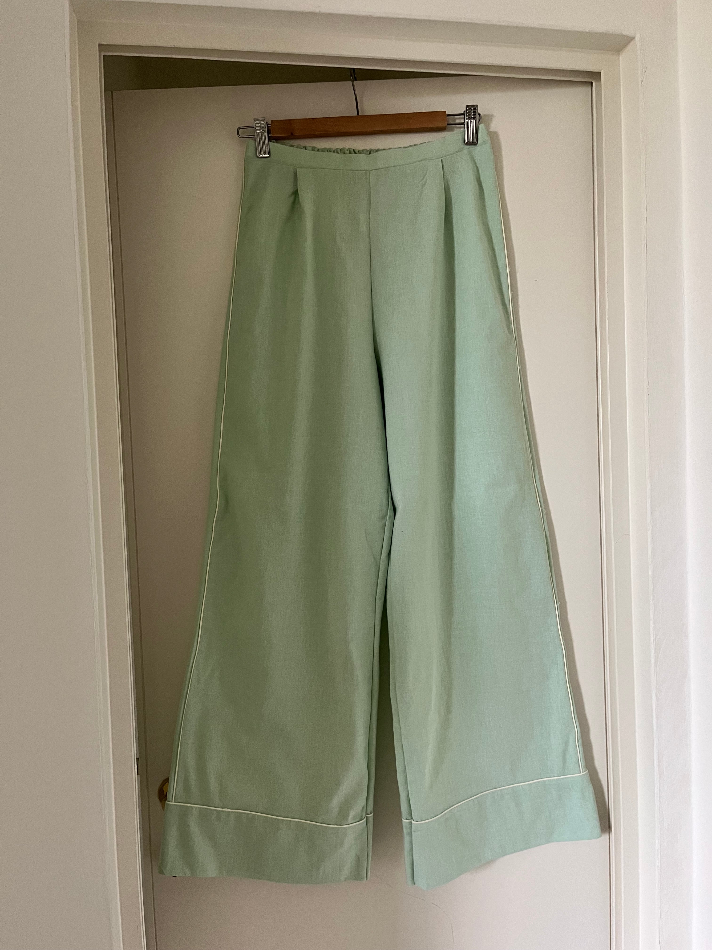 Pantalone pigiama COTOLINO MENTA