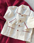 Pigiama: Dalla 2 alla 6 anni BIANCO BORDI BORDEAUX ZIG ZAG
