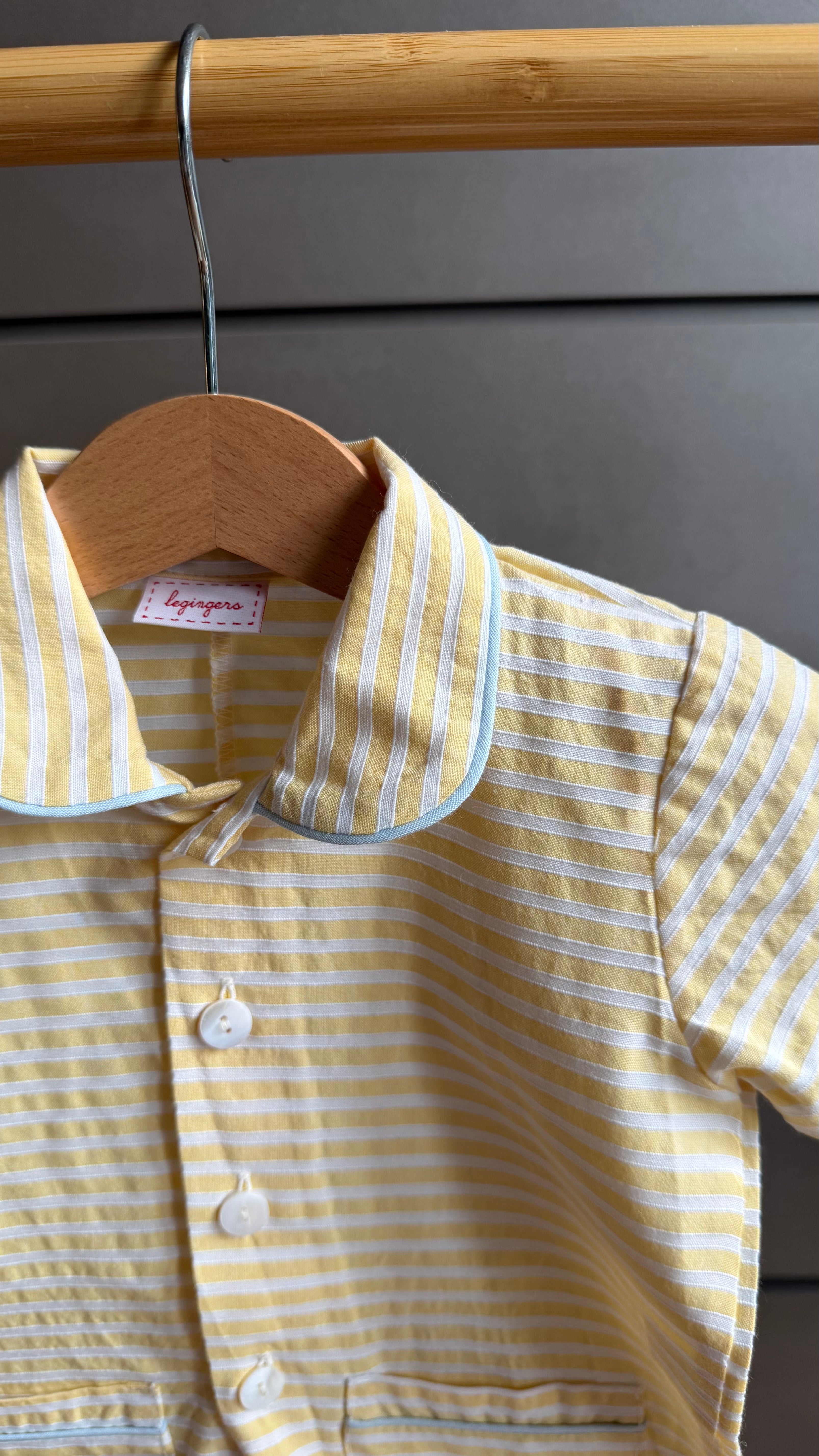 Pigiama Due pezzi: Dalla 2 alla 6 anni RIGHE GIALLE