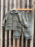 Pigiama dalla 2 alla 6 anni TARTAN VERDE