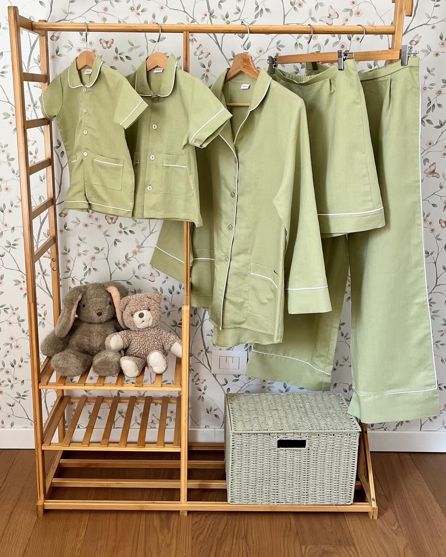 Pigiama donna corto LINO VERDE