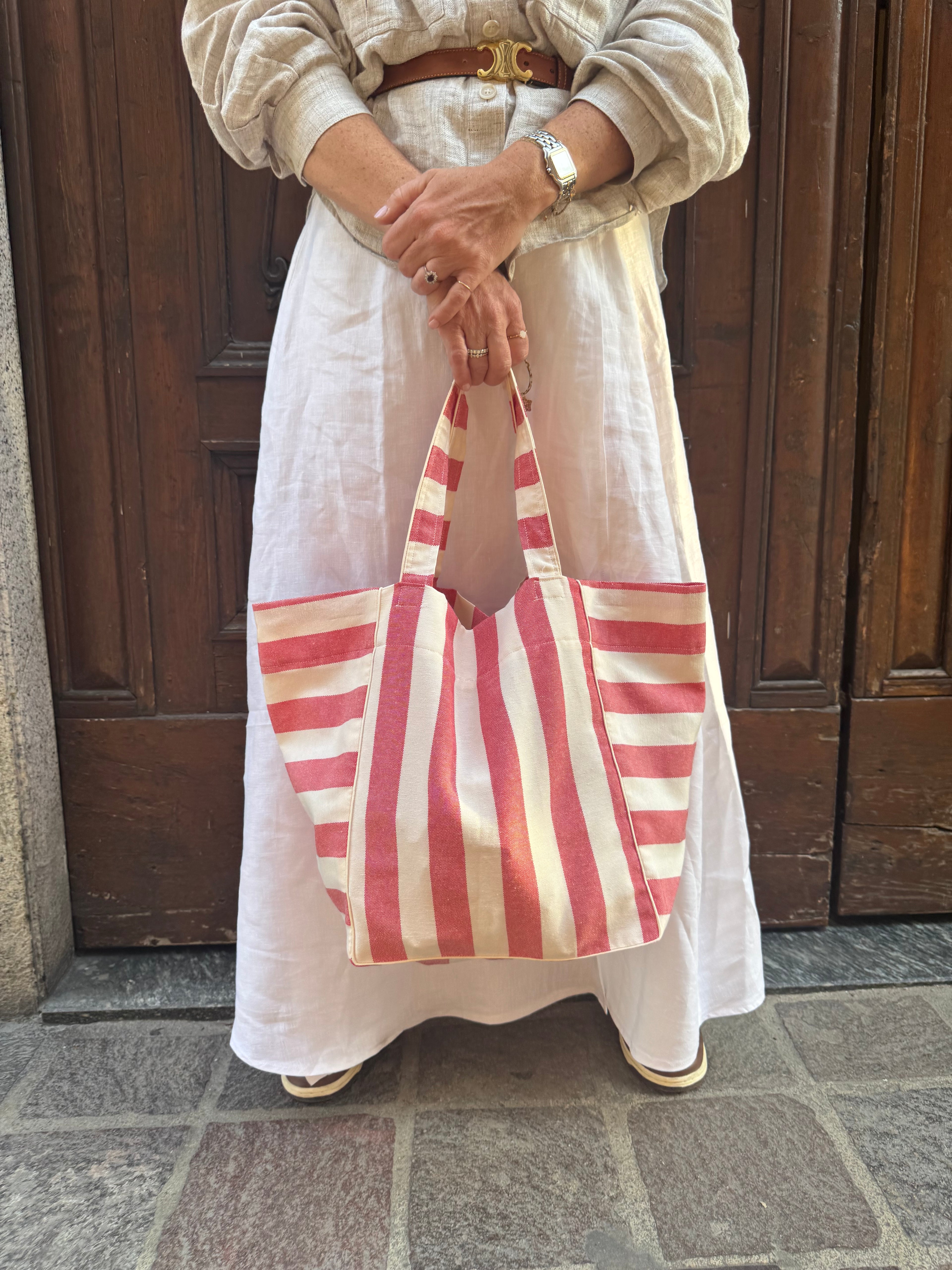 Tote bag trapezio