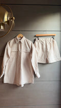 Daily Pajama corto righe beige