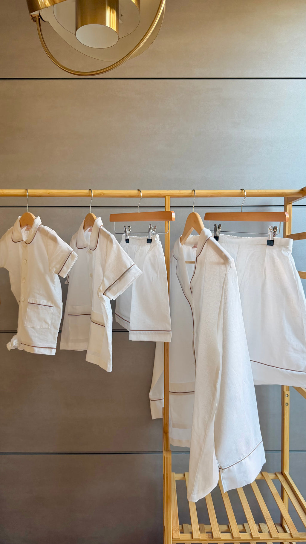 Pantalone pigiama LINO E BORDI MARRONI