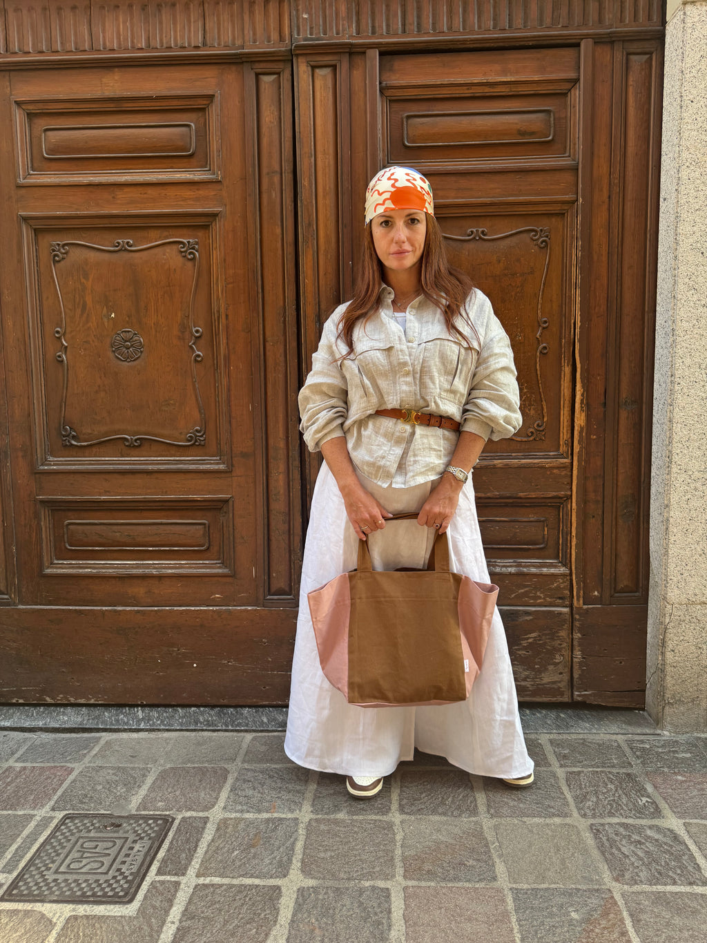Tote bag trapezio