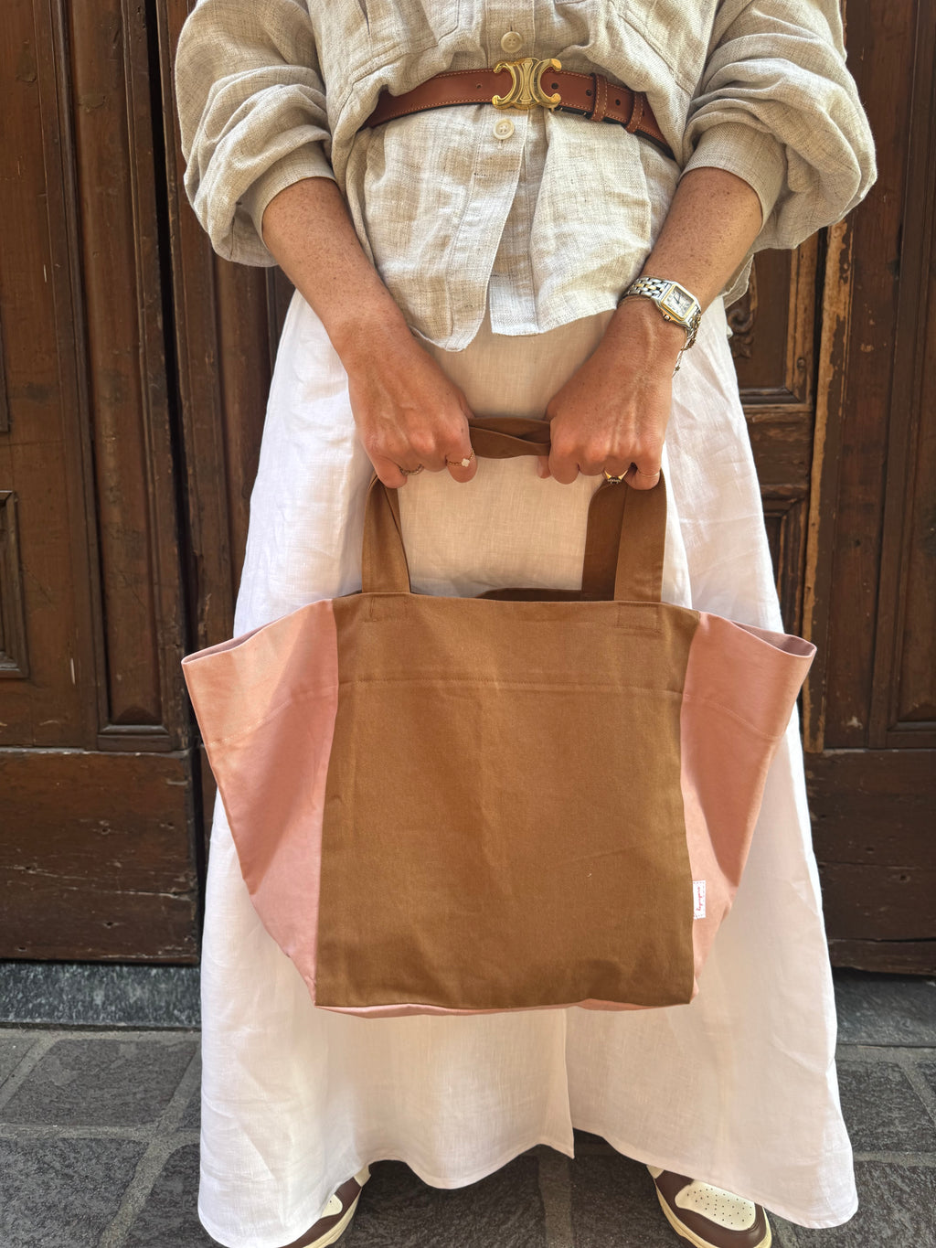 Tote bag trapezio