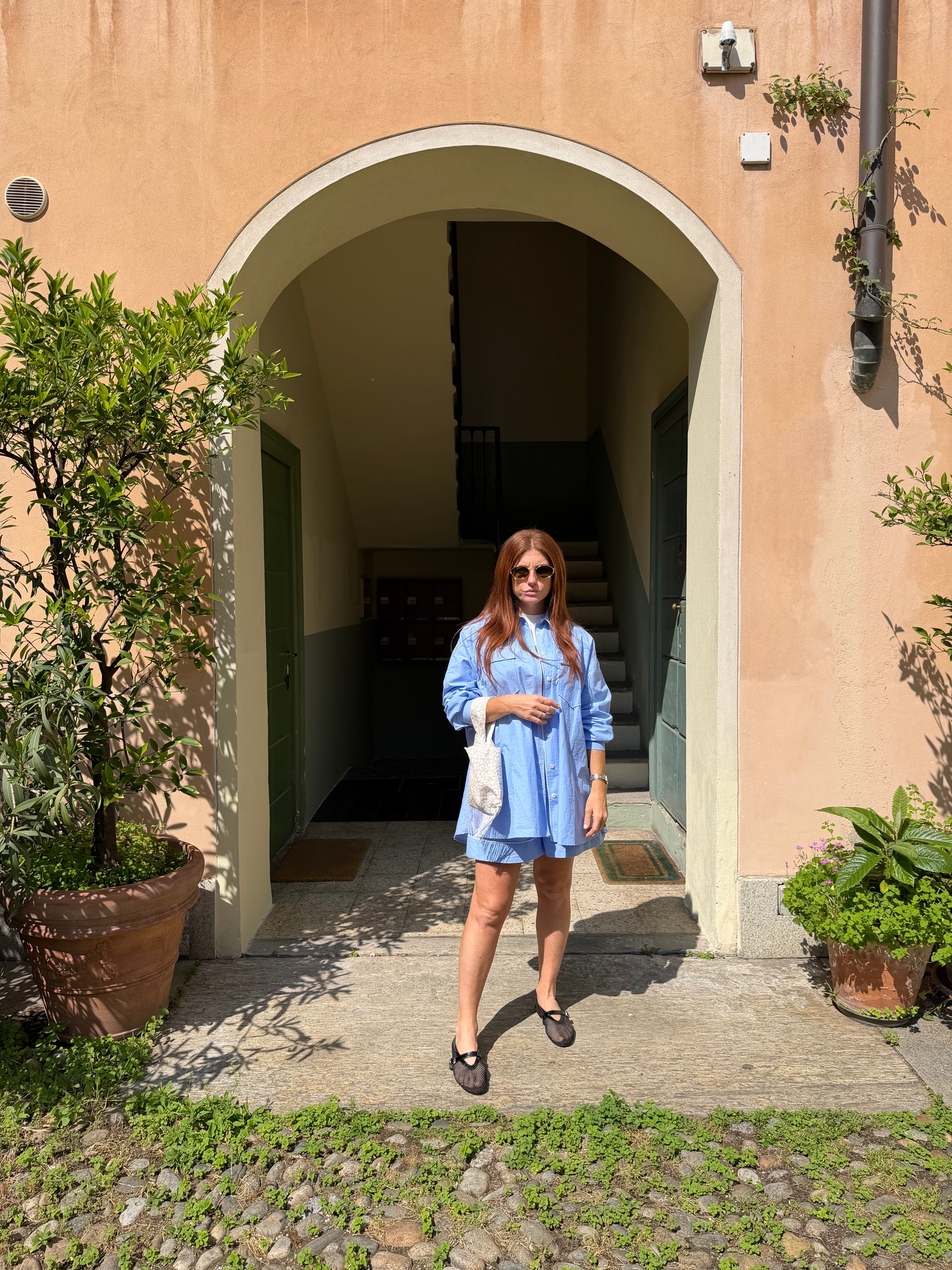Daily Pajama corto azzurro