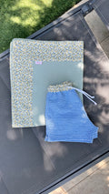 Boxer vichy blu e bordo frutti