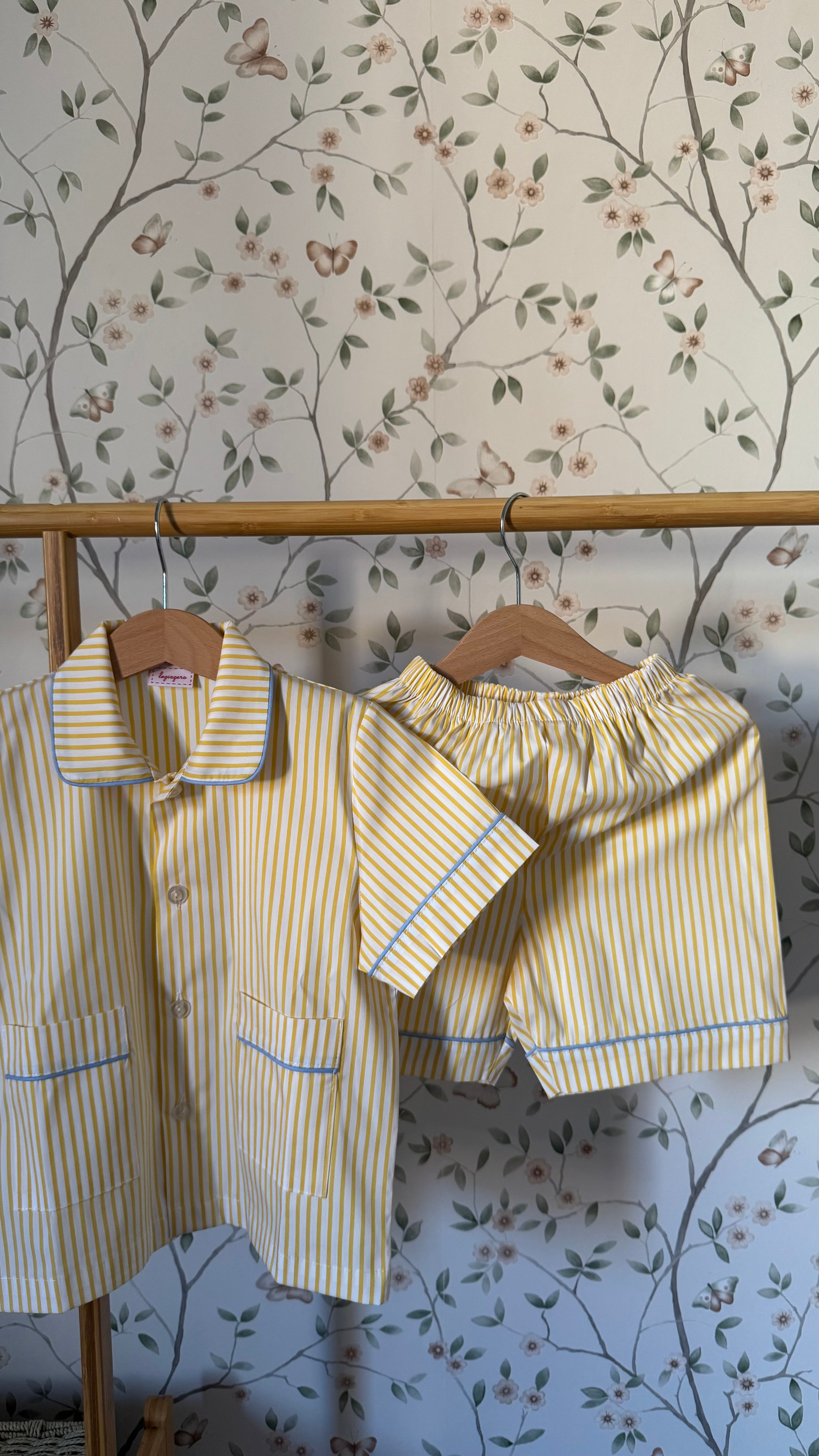 Pigiama Due pezzi: Dalla 2 alla 6 anni RIGHE GIALLE