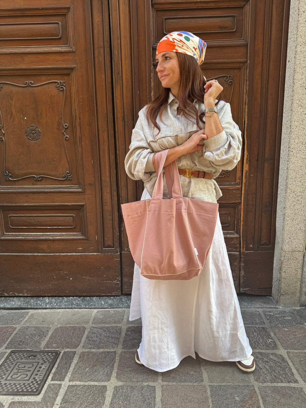 Tote bag trapezio