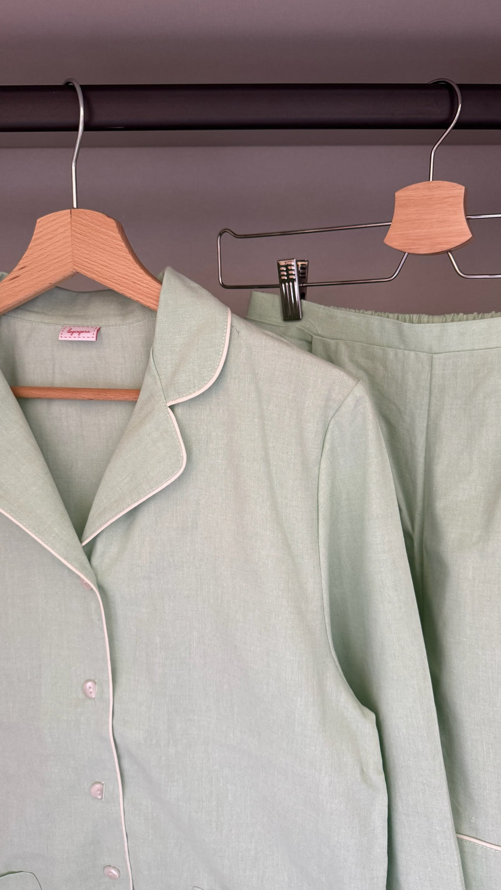 Pigiama donna COTOLINO MENTA Corto