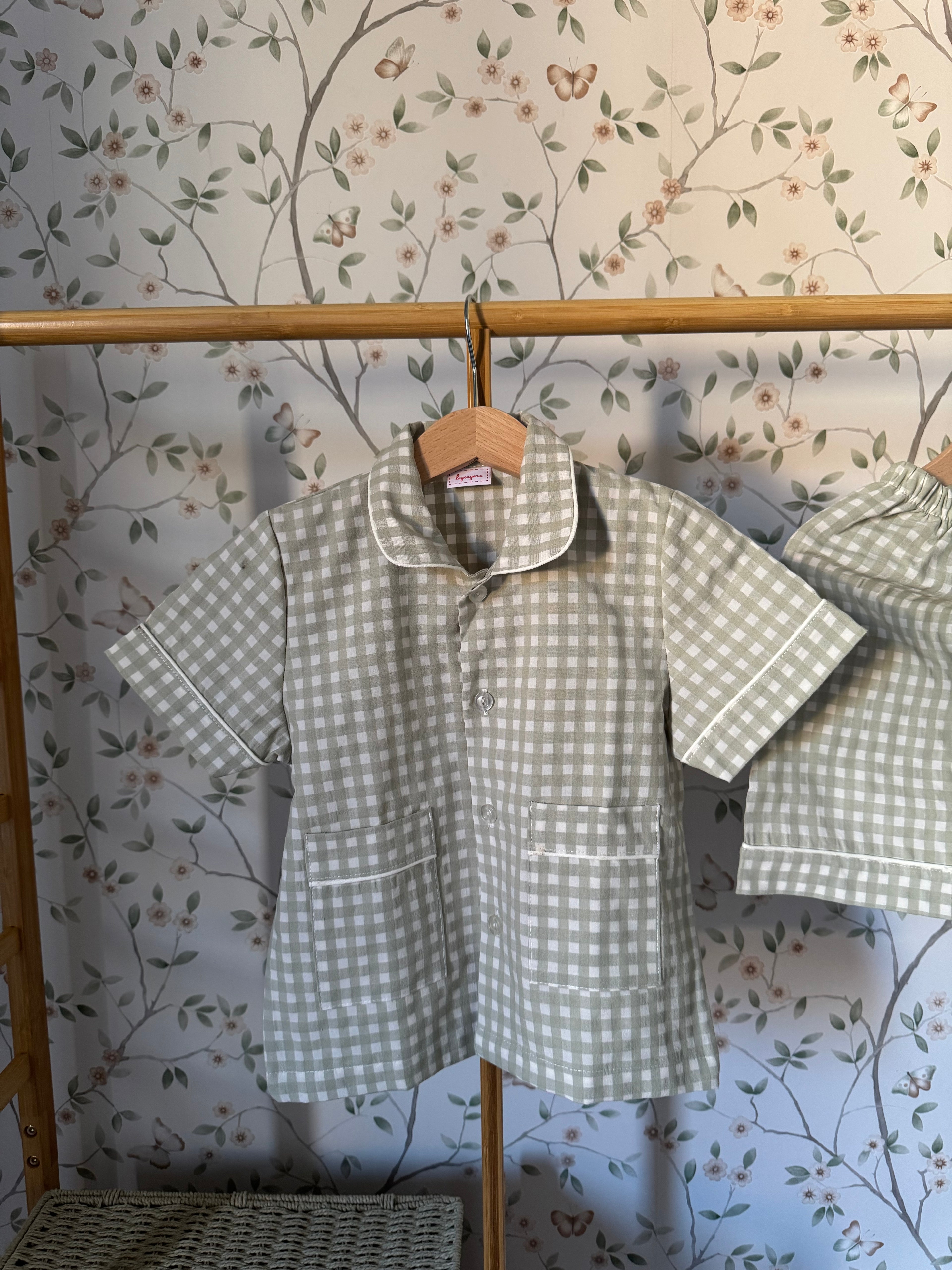 Pigiama Due pezzi: Dalla 8 alla 12 anni VICHY SALVIA