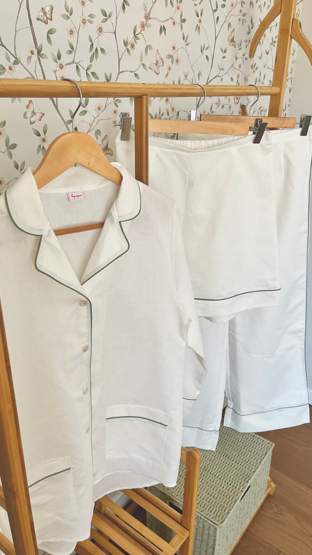 Pigiama donna lungo + corto LINO BIANCO