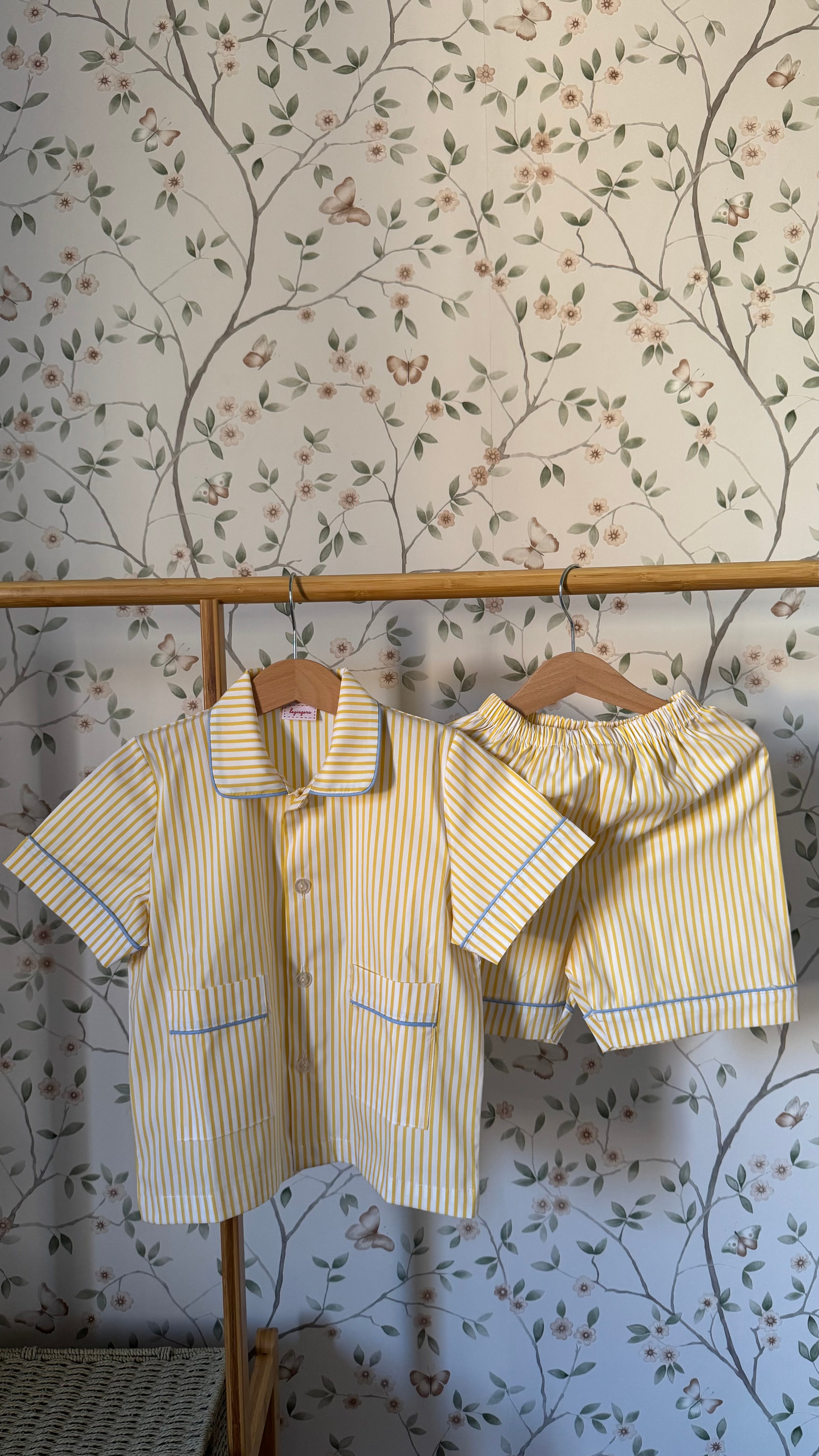 Pigiama Due pezzi: Dalla 2 alla 6 anni RIGHE GIALLE