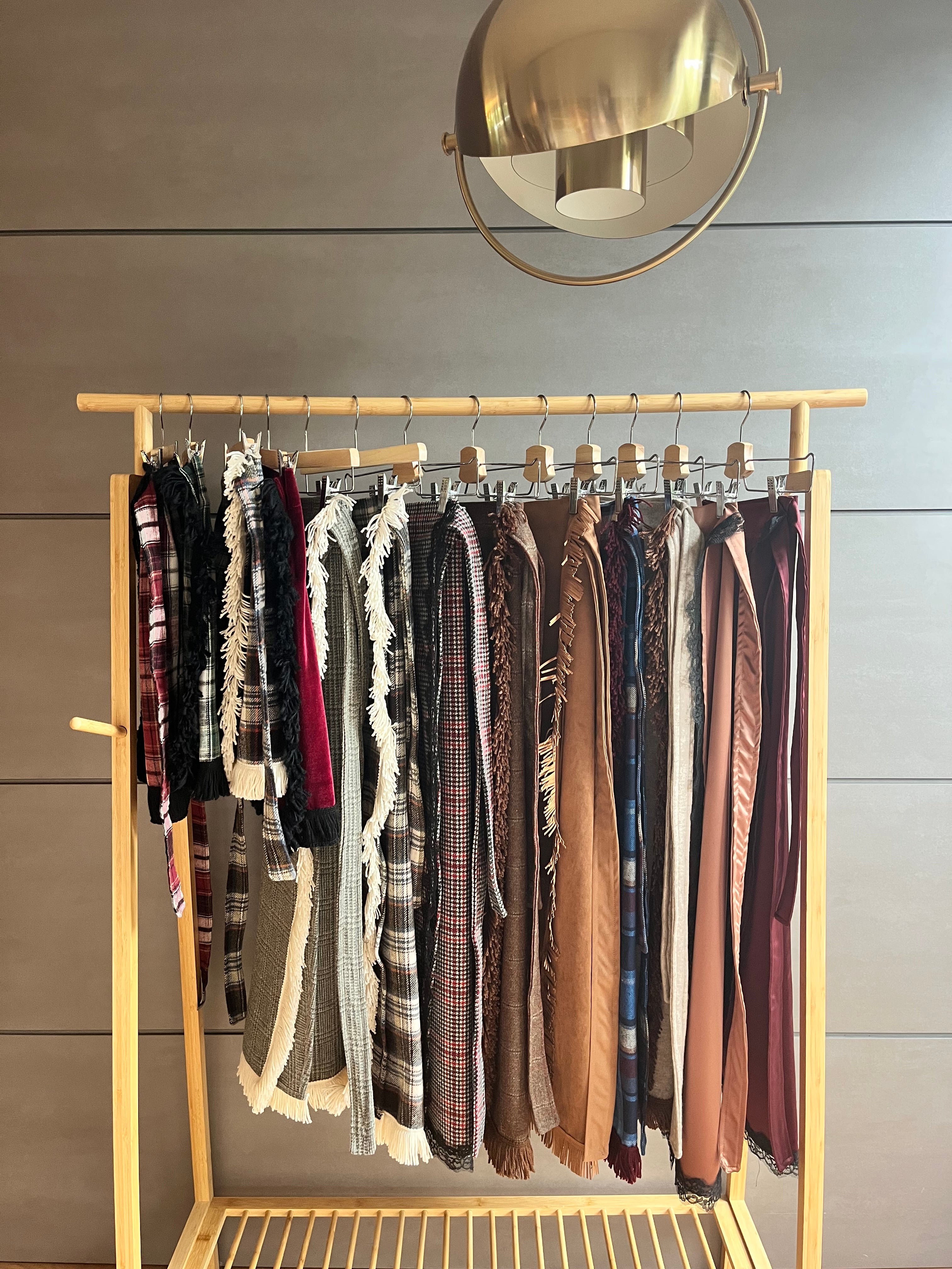 Gonna portafoglio pizzo e satin