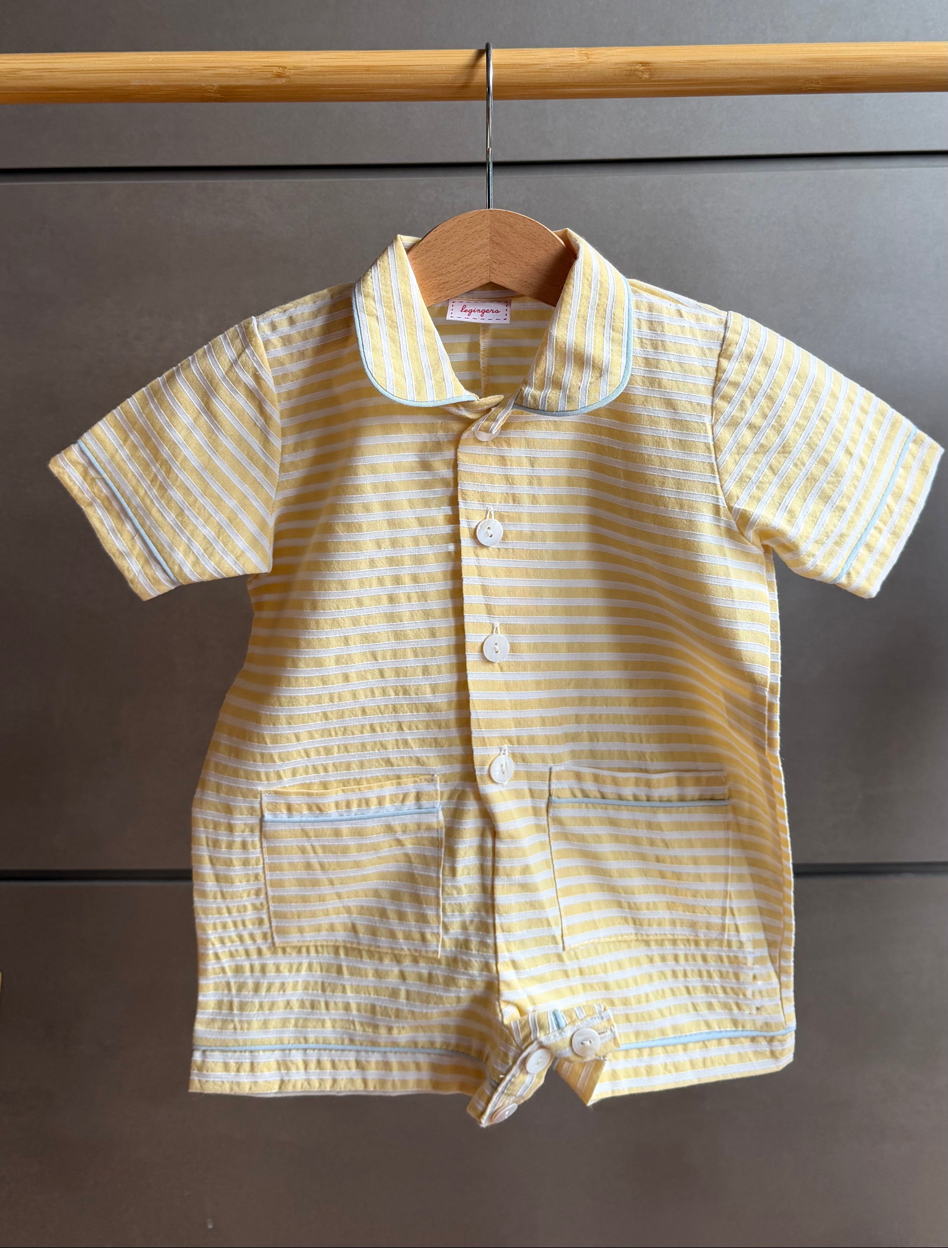 Pigiama Tutona: Dalla 6 alla 18 mesi RIGHE GIALLE