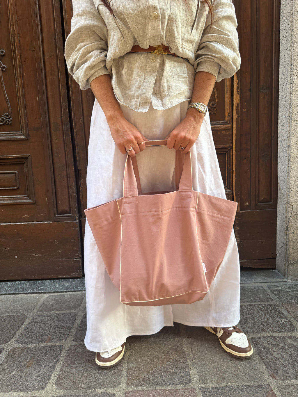 Tote bag trapezio