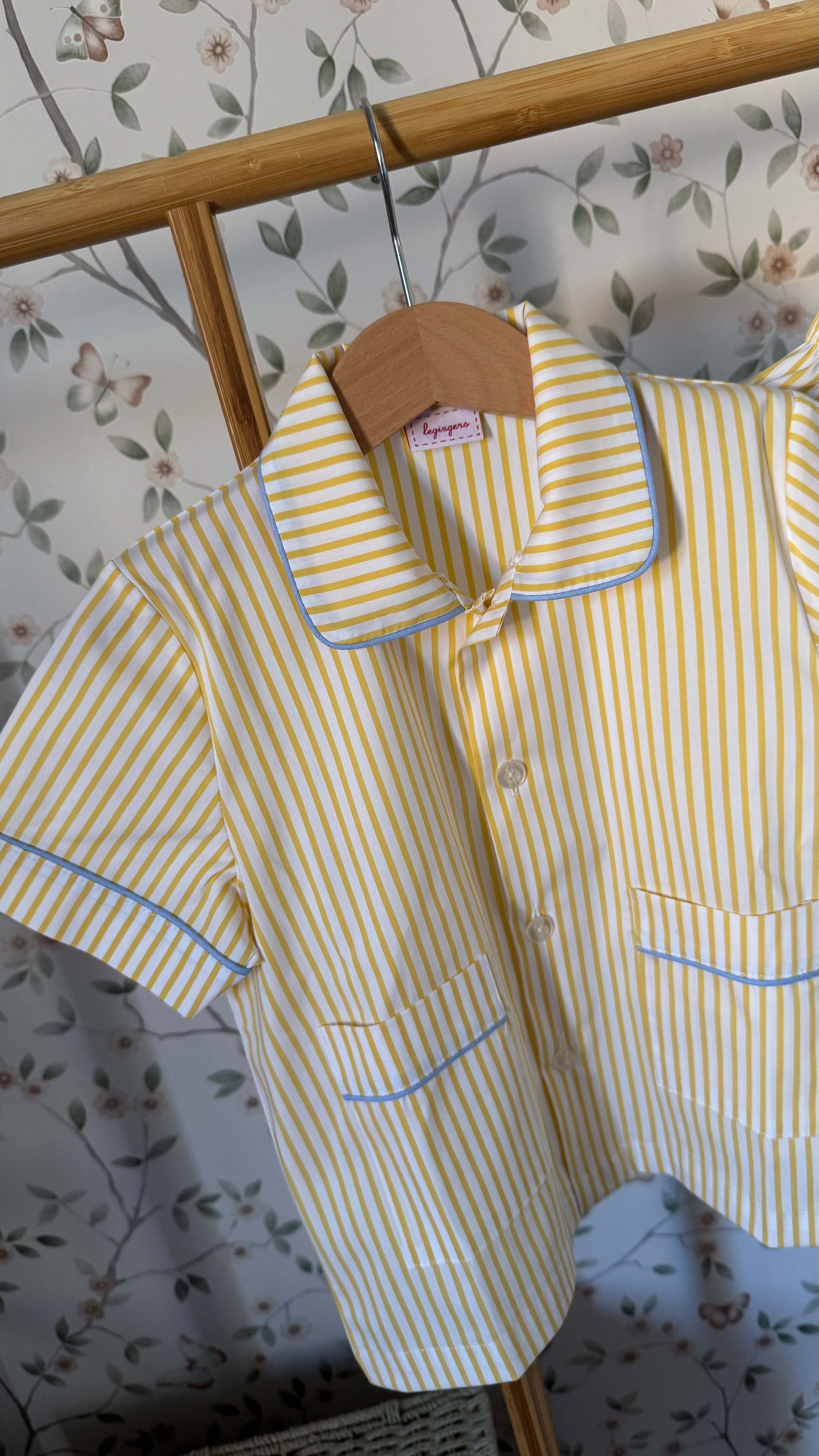 Pigiama Due pezzi: Dalla 2 alla 6 anni RIGHE GIALLE