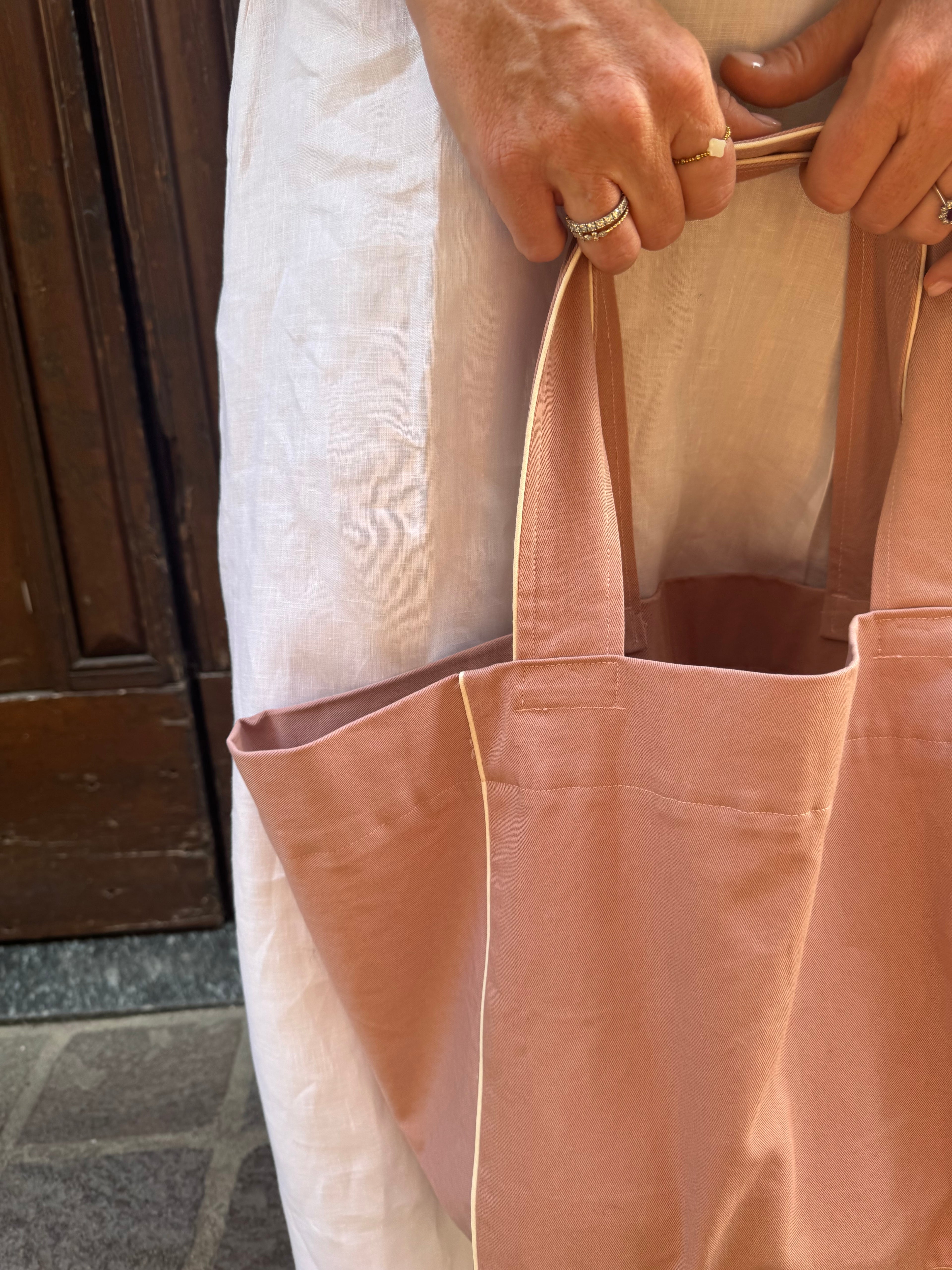 Tote bag trapezio