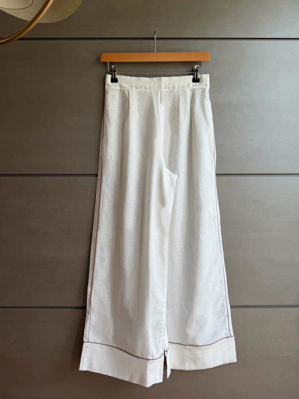 Pantalone pigiama LINO E BORDI MARRONI