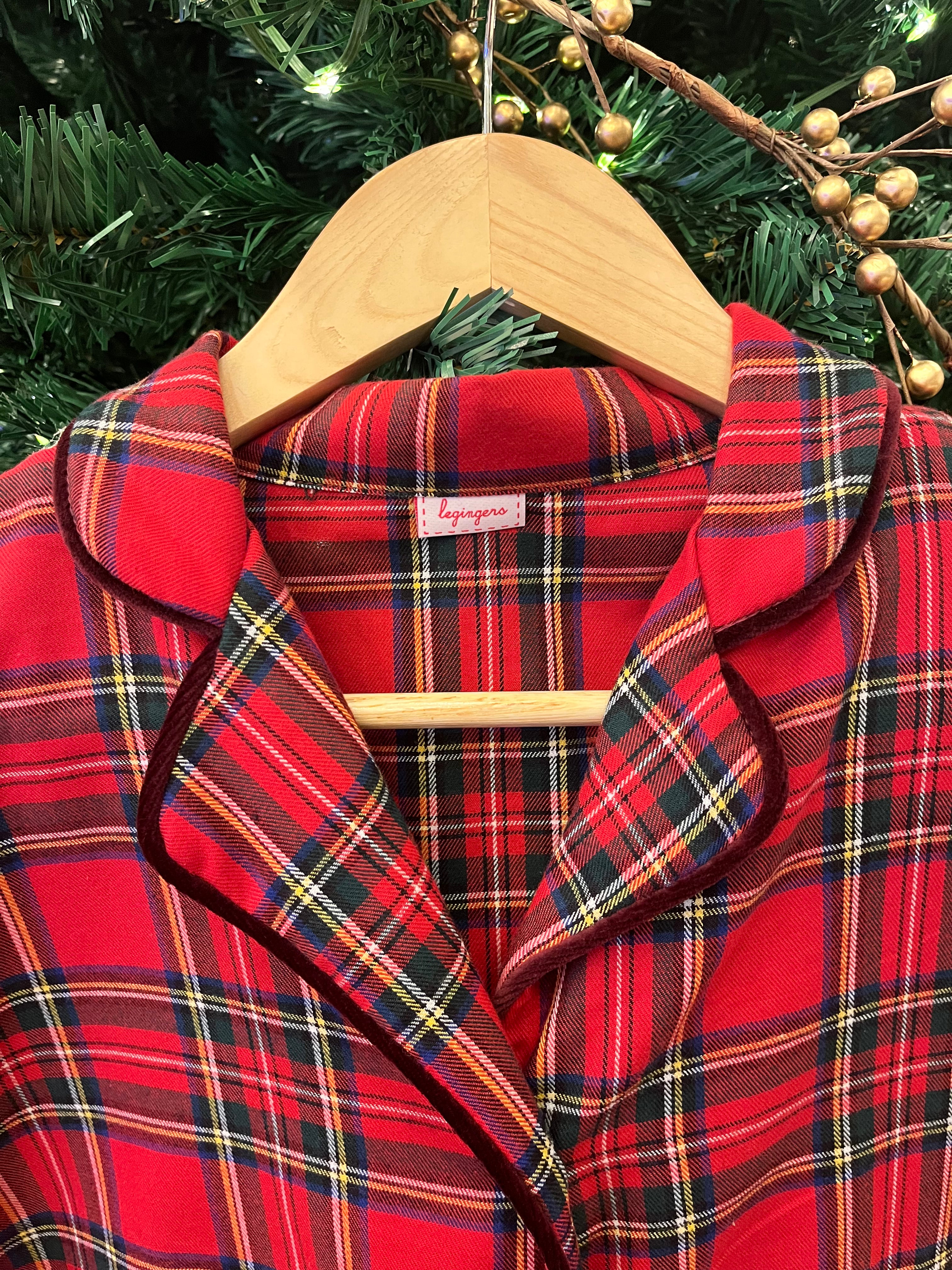 Pigiama donna TARTAN ROSSO