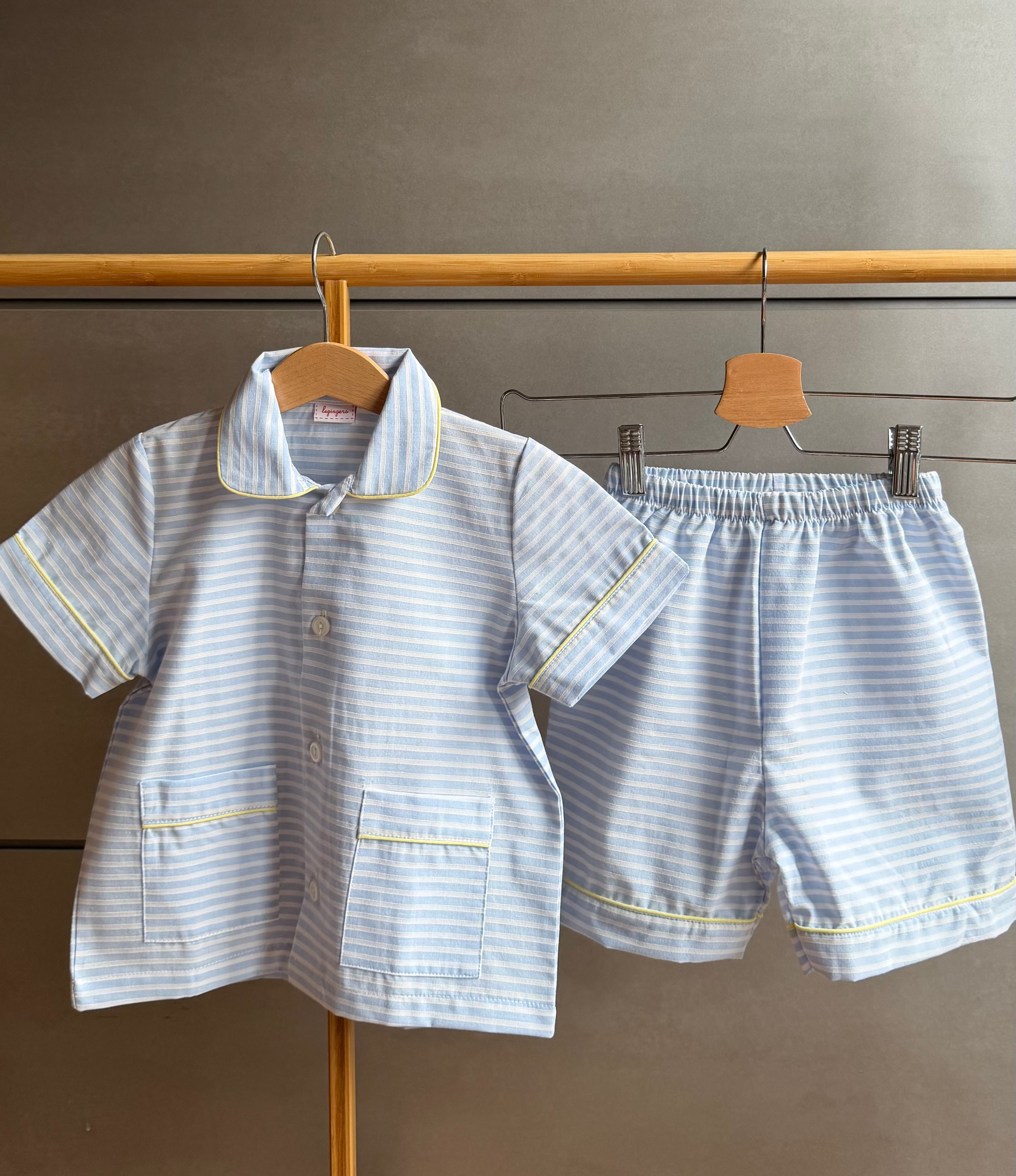 Pigiama Due pezzi: Dalla 2 alla 6 anni RIGHE AZZURRE