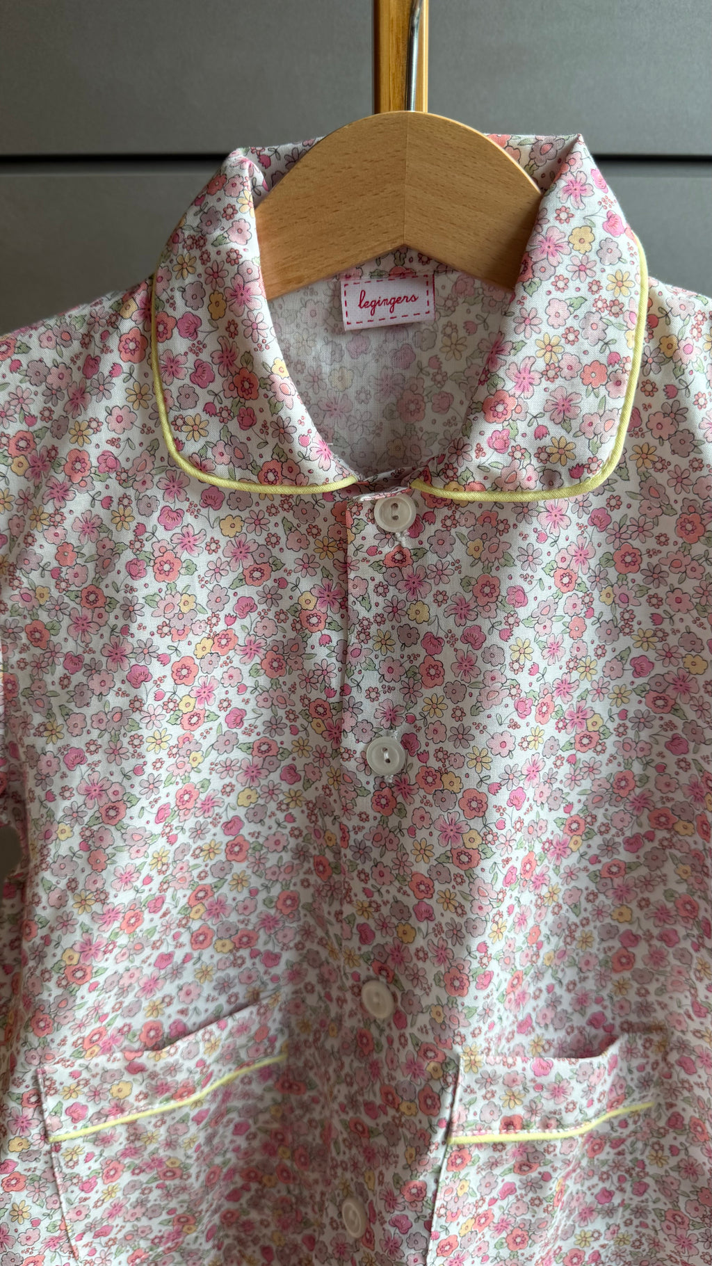 Pigiama Due pezzi: Dalla 2 alla 6 anni FIORELLINI ROSA E VERDI