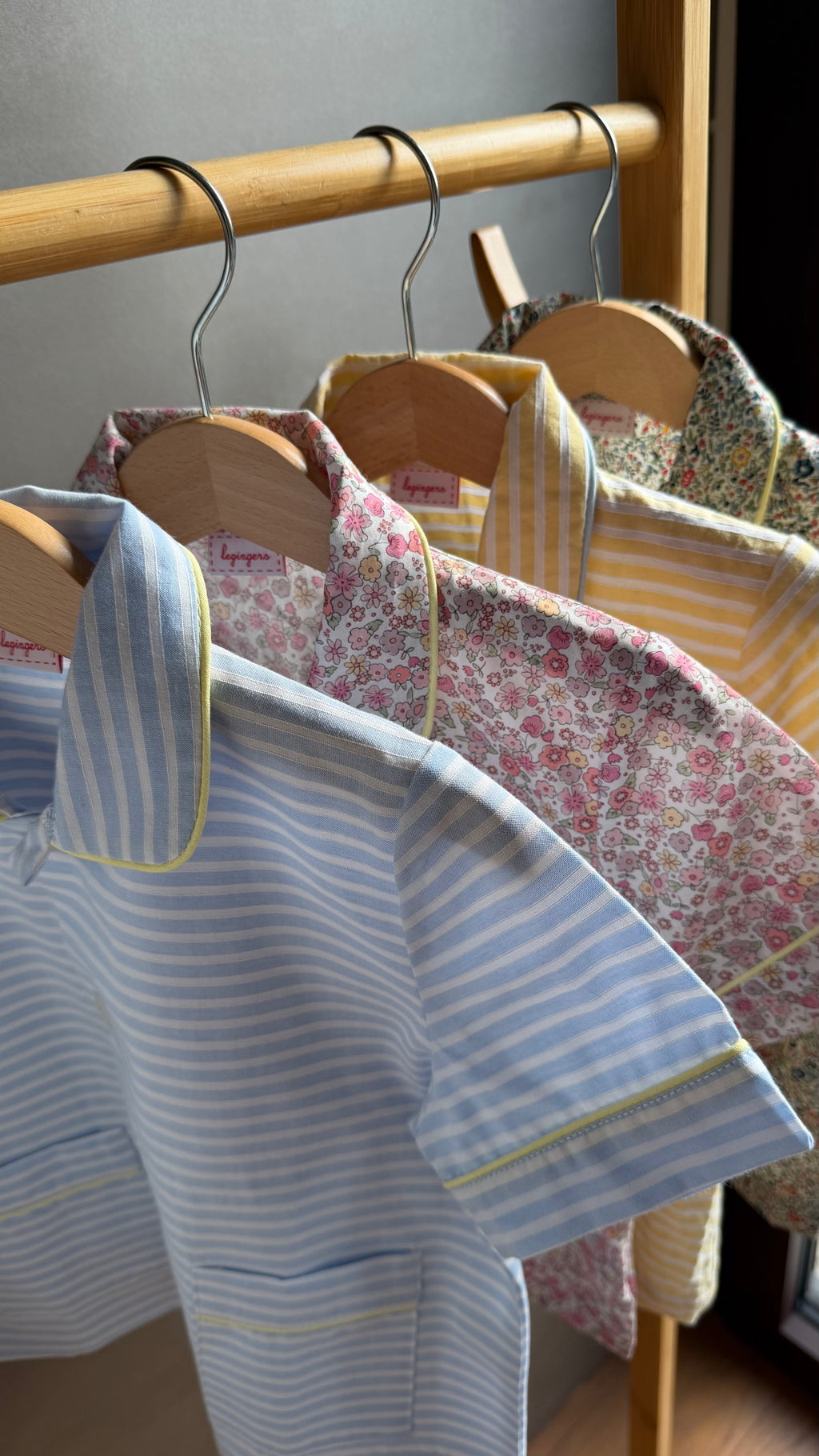 Pigiama Due pezzi: Dalla 2 alla 6 anni FIORELLINI ROSA E VERDI