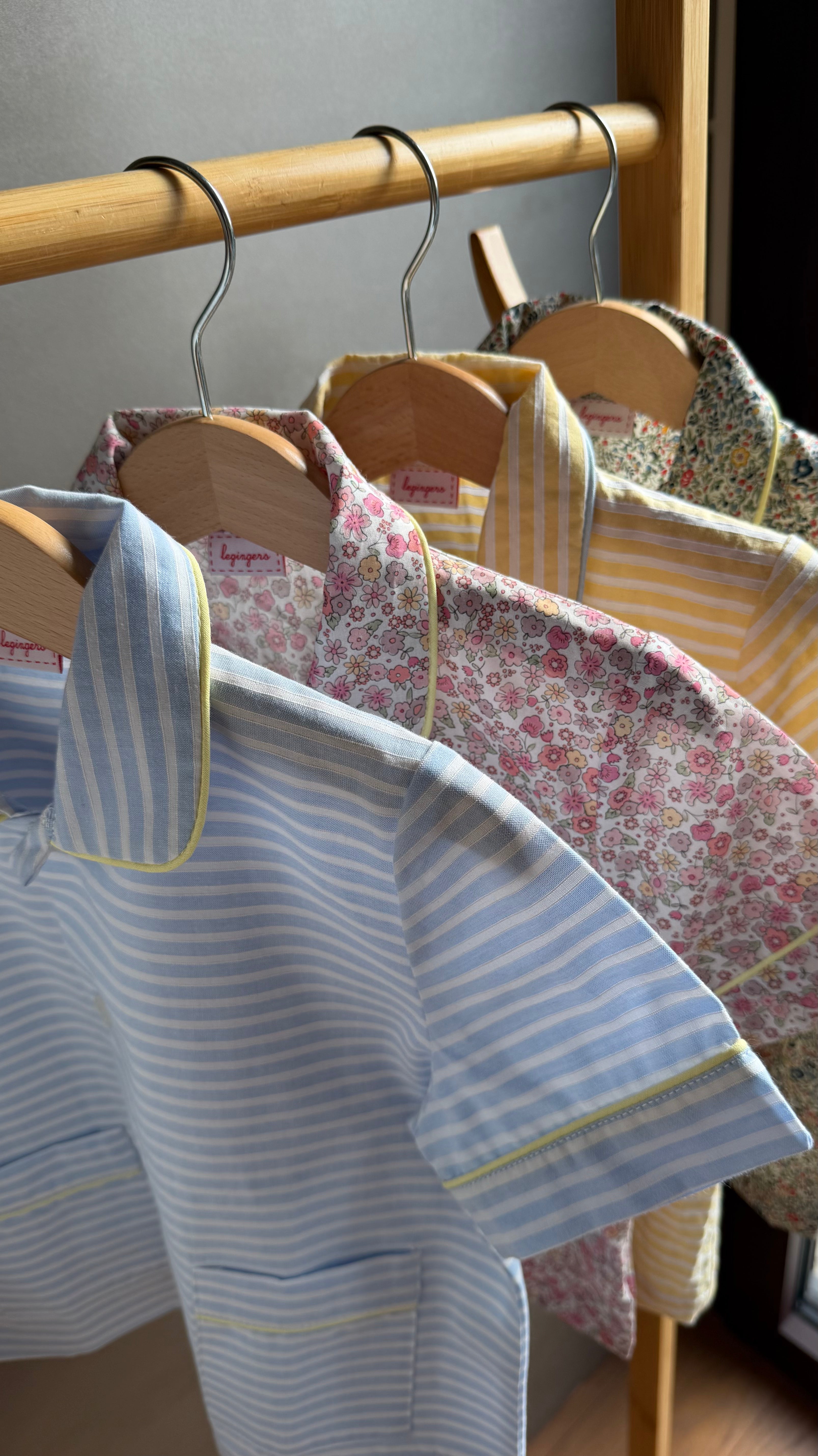 Pigiama Due pezzi: Dalla 2 alla 6 anni FIORELLINI ROSA E VERDI