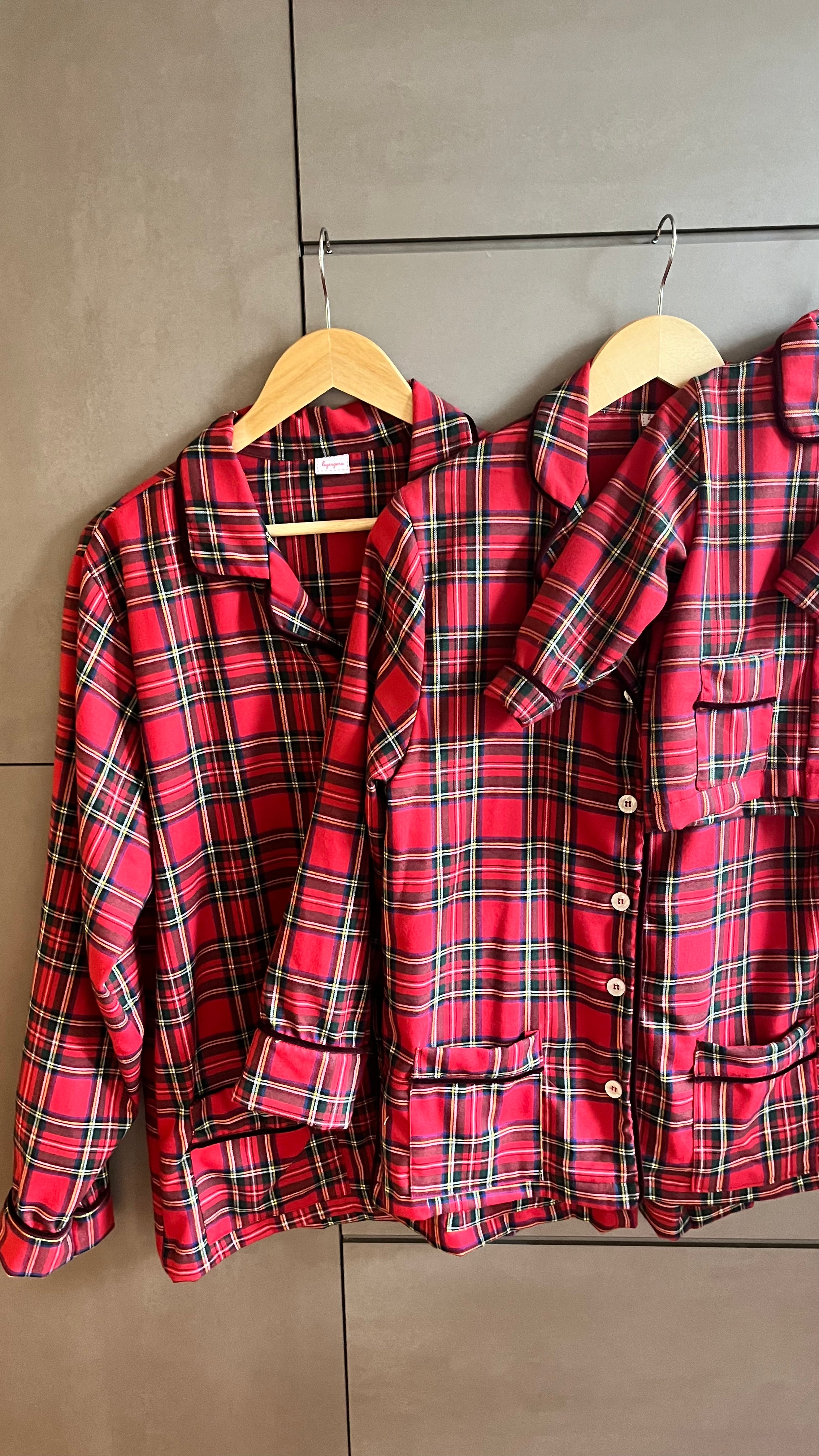 Pigiama uomo TARTAN ROSSO