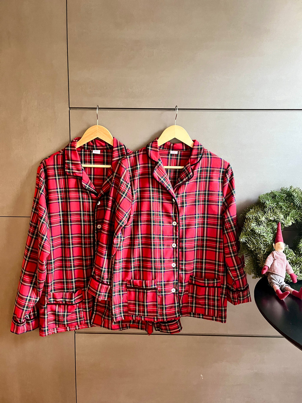 Pigiama donna TARTAN ROSSO